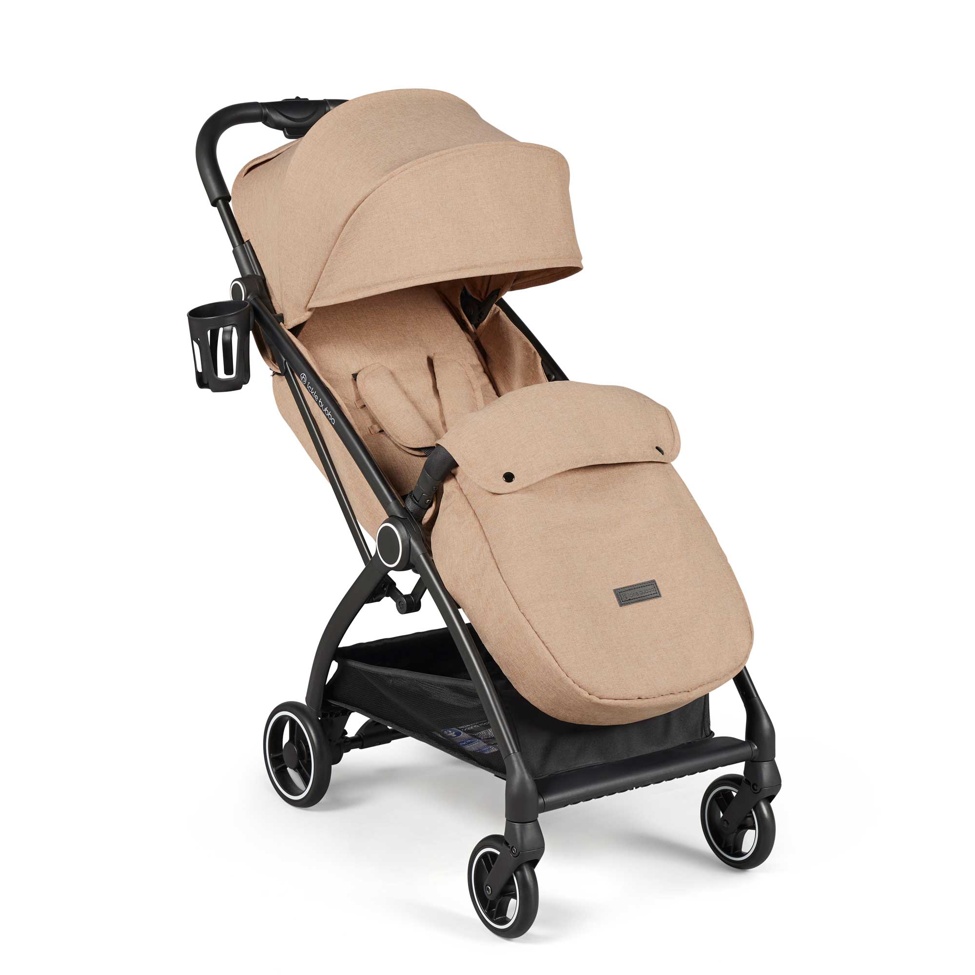 Ickle Bubba Aries Max Autofold Stroller in Biscuit Pushchairs & Buggies 15-005-200-157 5056515031287