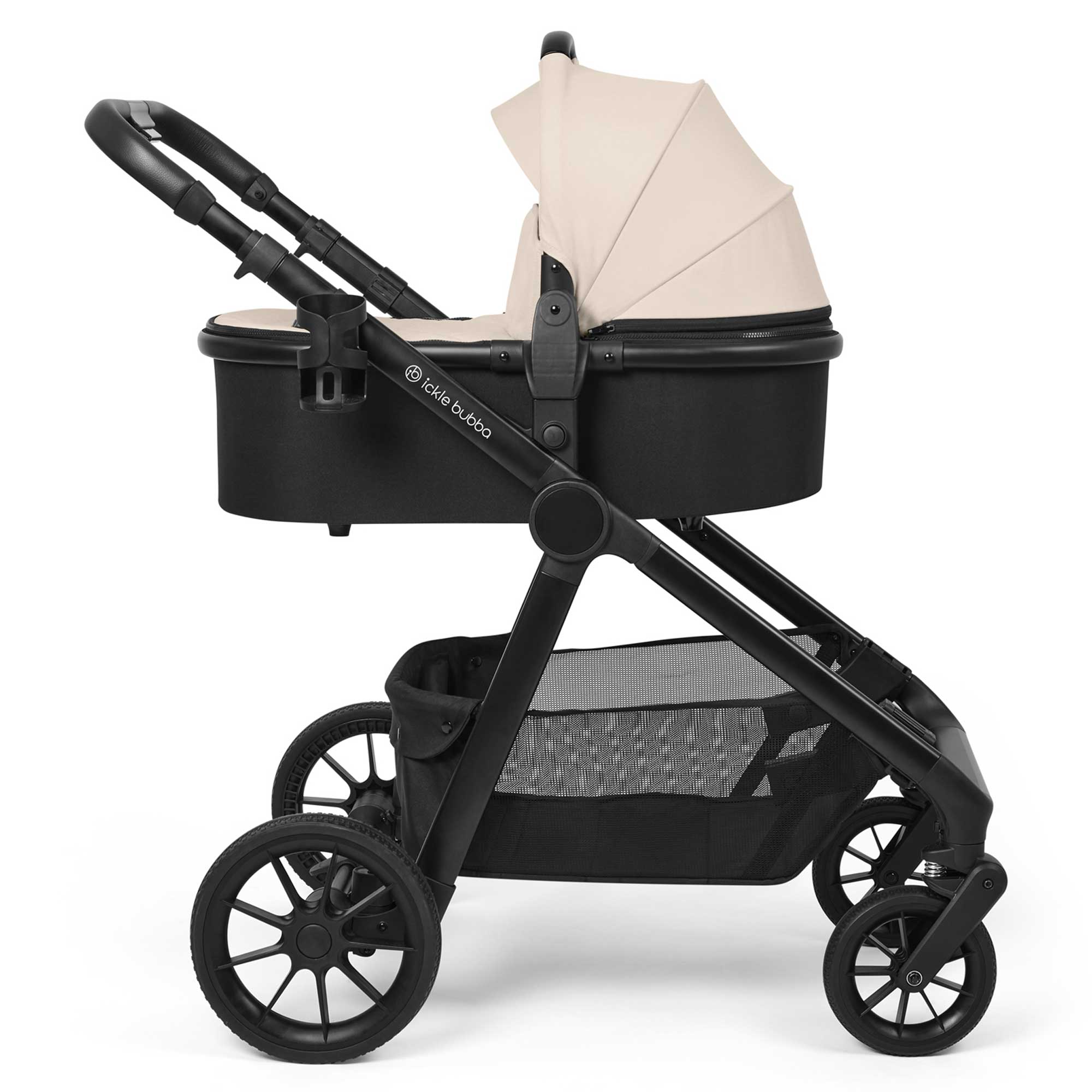 Ickle Bubba Virgo 2 in 1  Pushchair in Black/Stone/Black Pushchairs & Buggies 12-001-000-163 5056515034837