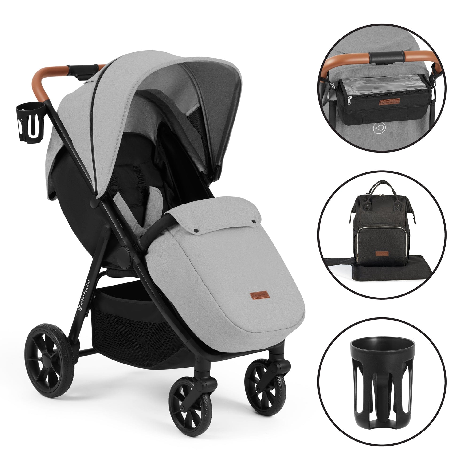 STOMP STRIDE PRIME STROLLER in Pearl Grey Pushchairs & Buggies 15-006-300-147 5056515033939