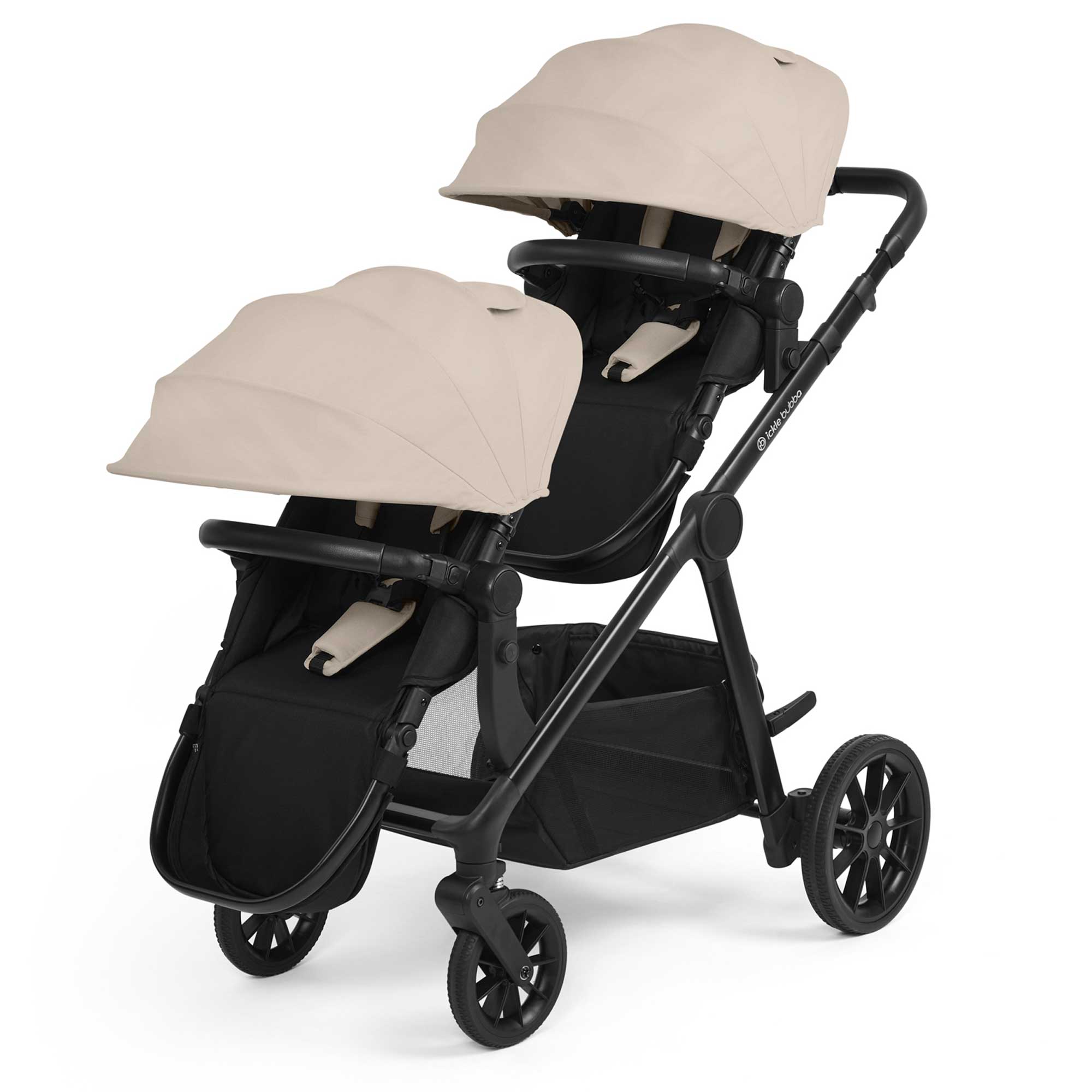 Ickle Bubba Virgo Growing Families Travel System in Black/Stone/Black Travel Systems 12-001-300-163 5056515034974