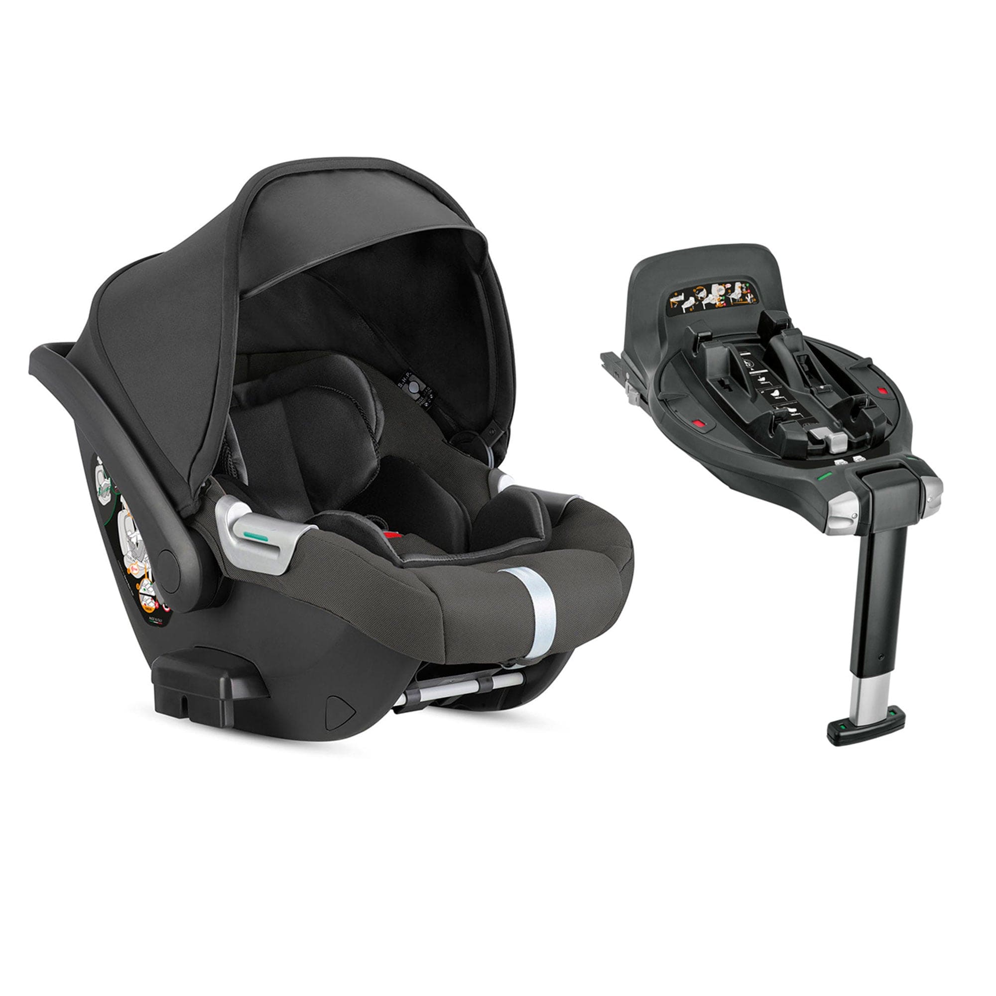 Inglesina Aptica XT Darwin Infant Recline Car Seat in Magnet Grey Baby Car Seats