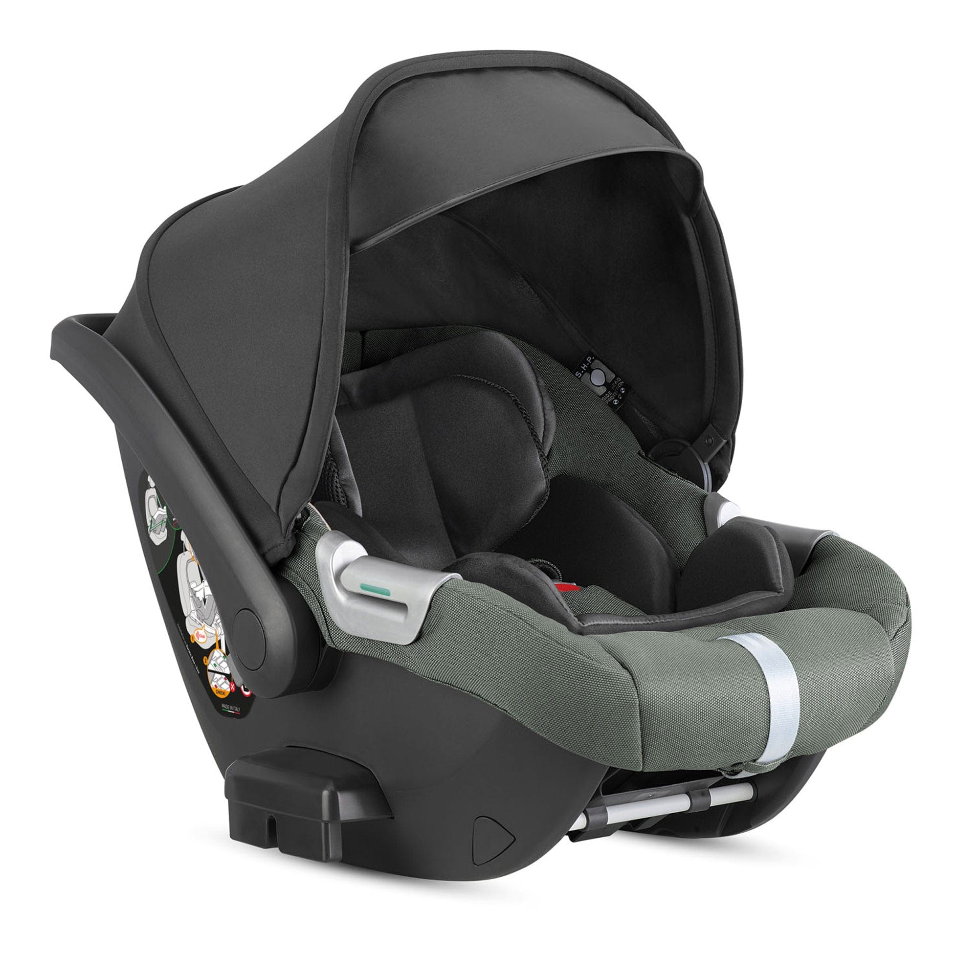Inglesina Aptica XT Darwin Infant Recline Car Seat in Taiga Green Baby Car Seats