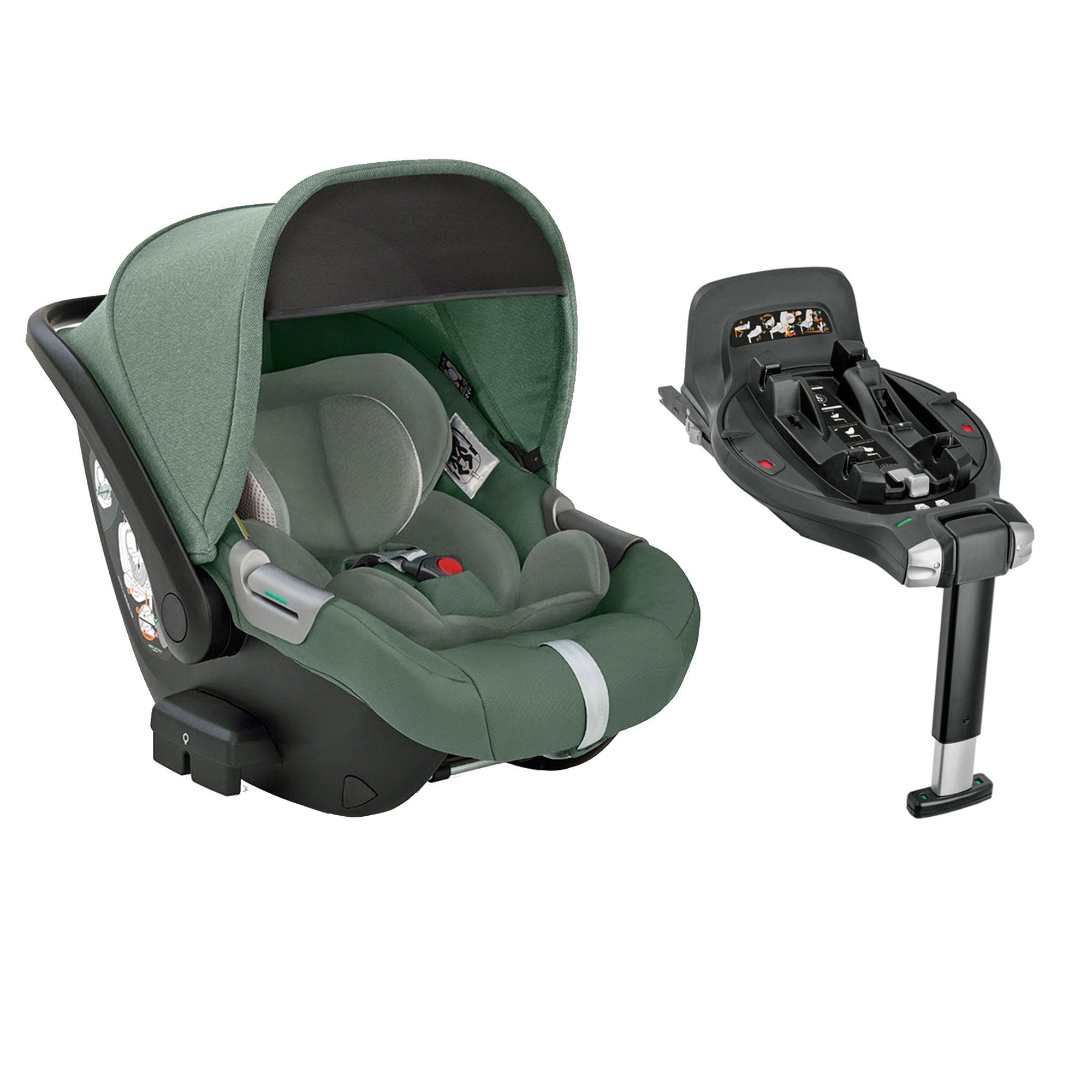 Inglesina Electa Darwin Infant Recline Car Seat in Murray Green Baby Car Seats CAR/ING/091342-1 8029448091342
