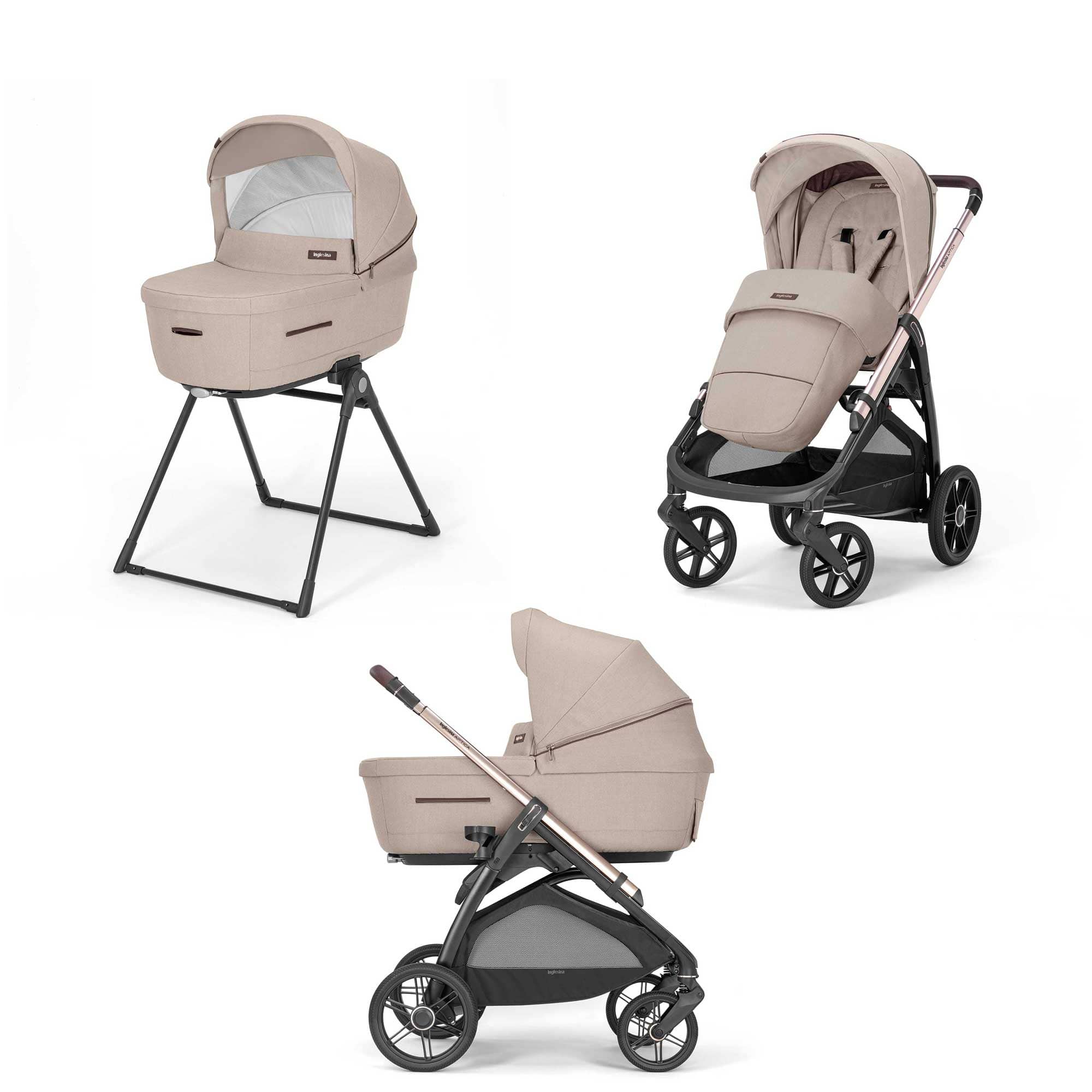 Inglesina Aptica Duo Travel System in Pashmina Beige Baby Prams STR/ING/153605 5060971153605