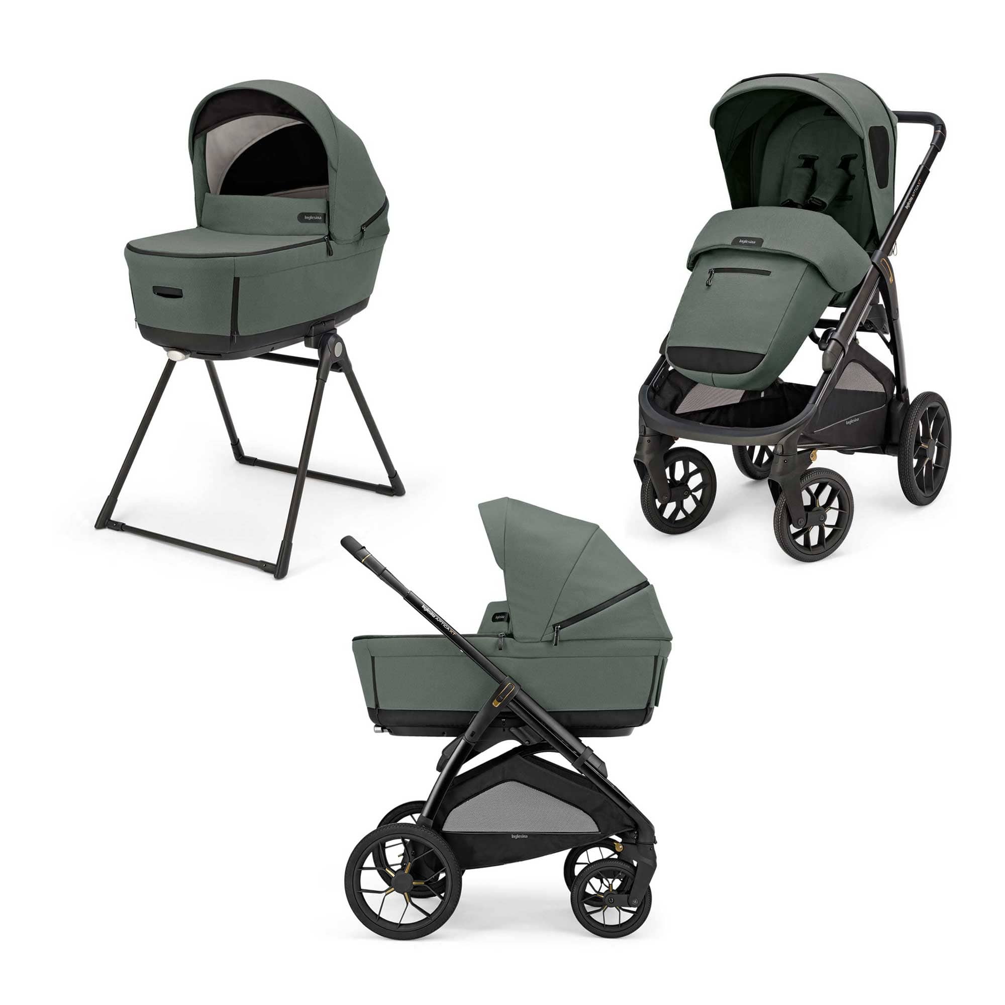 Inglesina Aptica XT Duo Travel System in Taiga Green Baby Prams STR/ING/154404 5060971154404