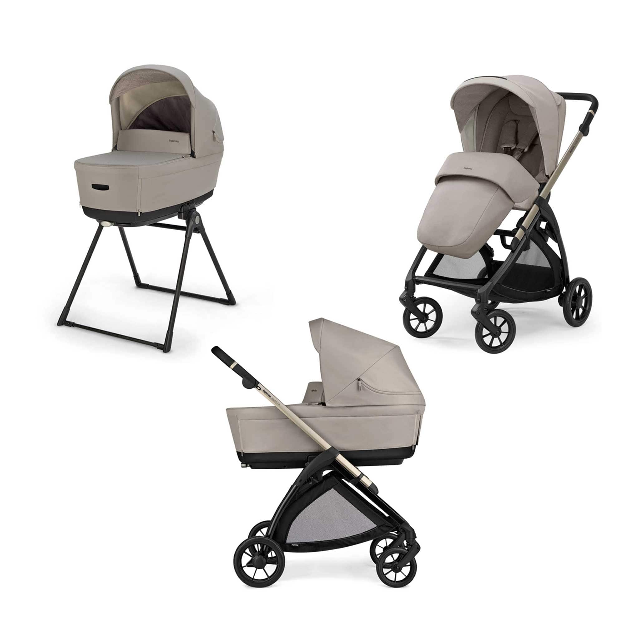Inglesina Electa Duo Travel System in Battery Beige Baby Prams STR/ING/154305 5060971154305