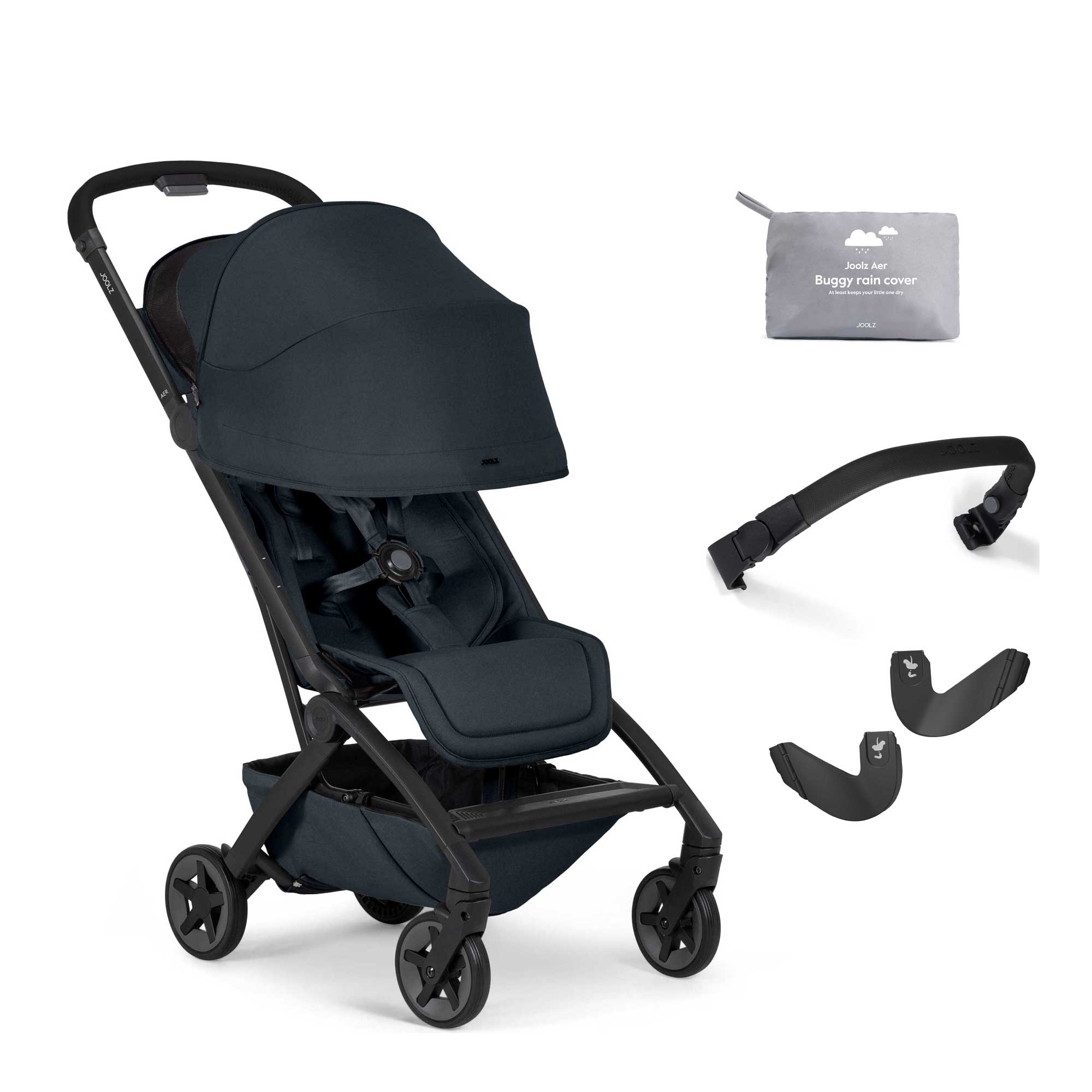 Joolz Aer2 Complete Pushchair Bundle in Dark Navy Blue Pushchairs & Buggies 19296-AER2-STR-DNB 8715688096147