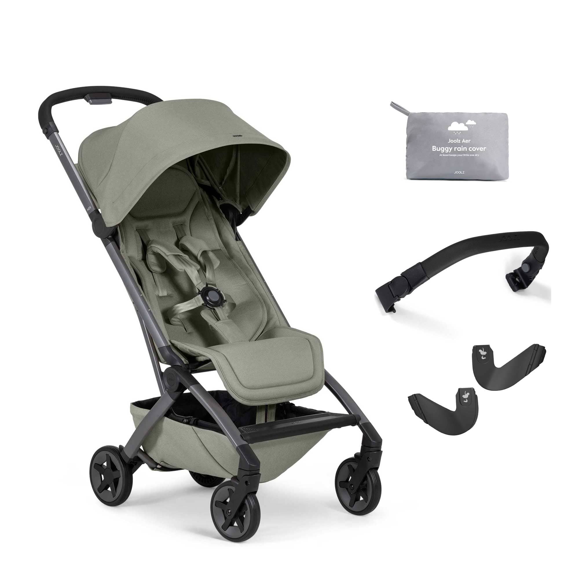 Joolz Aer2 Complete Pushchair Bundle in Sage Green Pushchairs & Buggies 19294-AER2-STR-SGR 8715688096123
