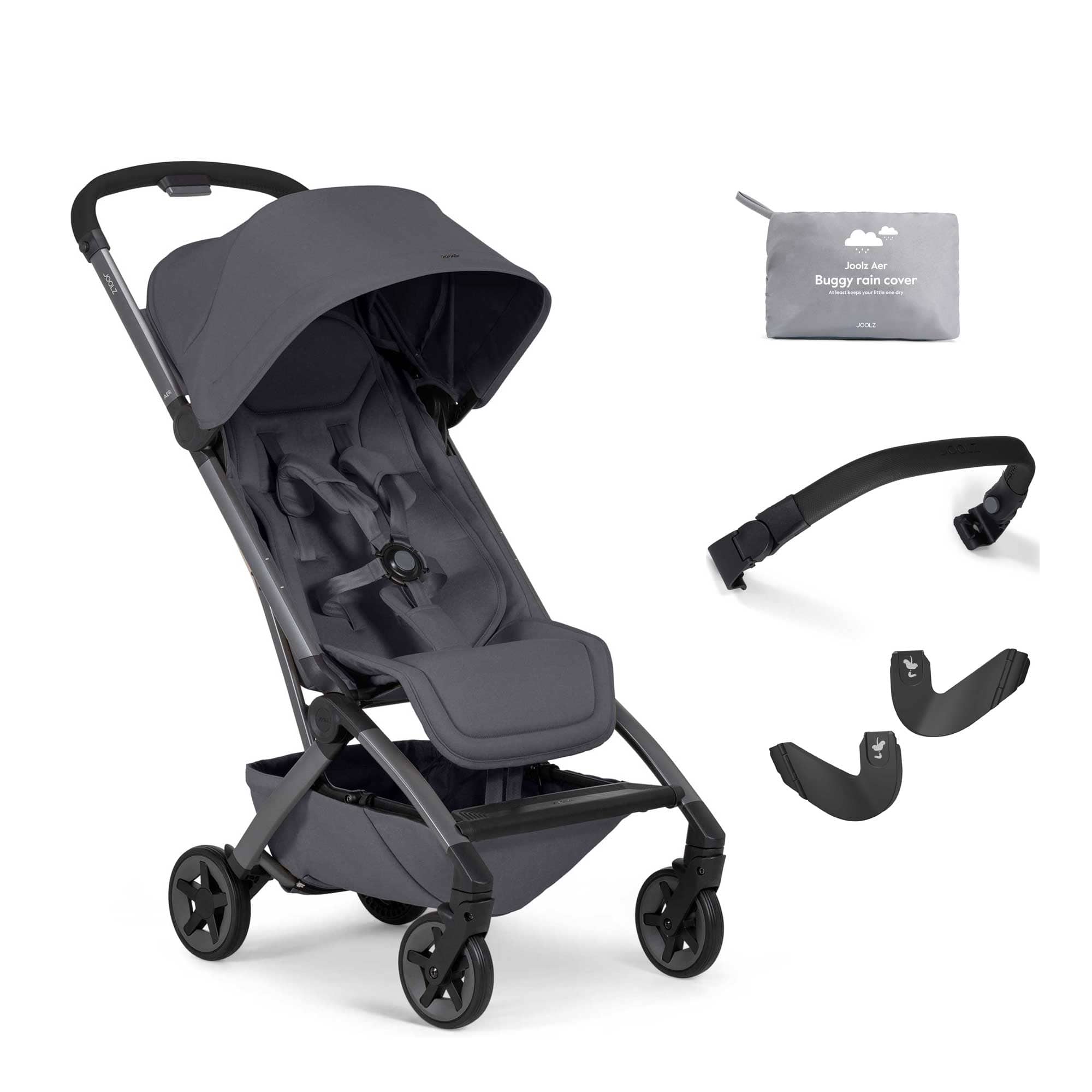 Joolz Aer2 Complete Pushchair Bundle in Stone Grey Pushchairs & Buggies 19295-AER2-STR-STG 8715688096130
