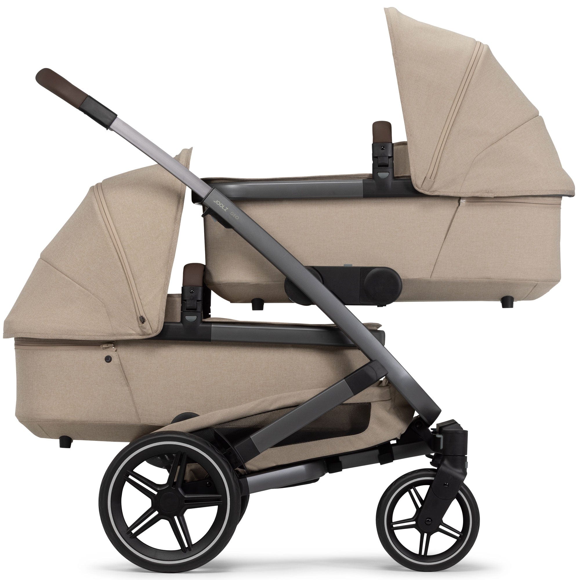 Joolz Geo3 Complete Twin Stroller in Sandy Taupe Travel Systems 071332 8715688083505