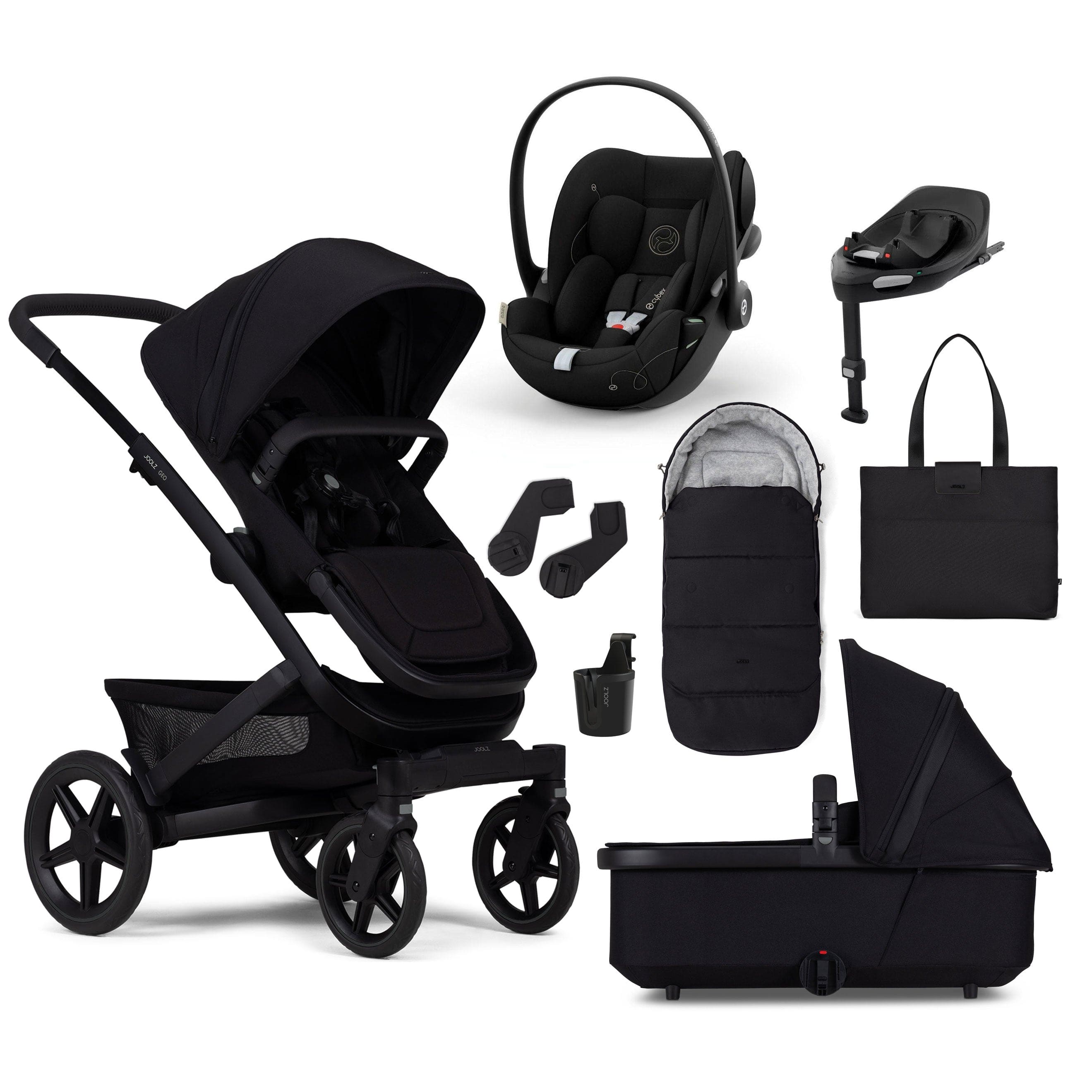 Joolz Geo3 Mono Ultimate Cybex Bundle in Space Black Travel Systems