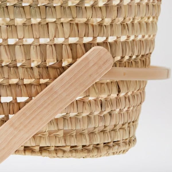 Little Green Sheep Folding Moses Stand in Natural Moses Baskets & Stands