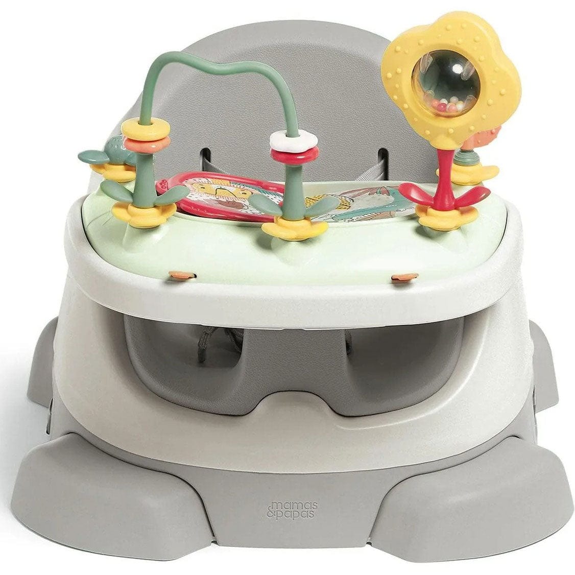 Mamas & Papas Bug 3-in-1 Floor & Booster Seat with Activity Tray in Pebble Grey Activity Toys