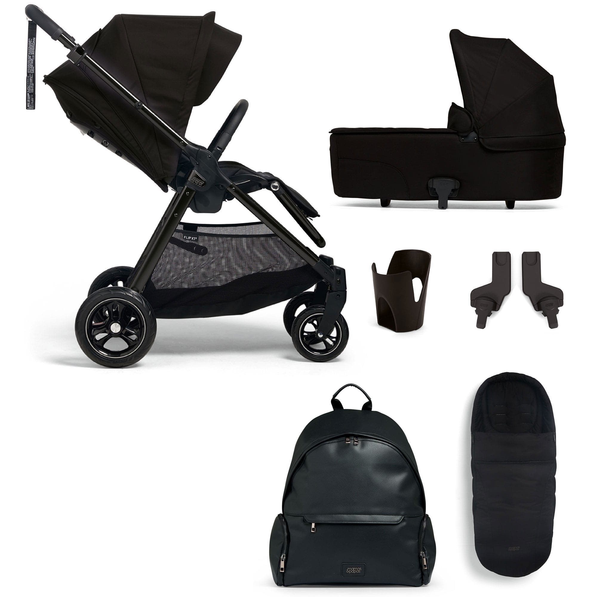Mamas & Papas Flip XT³ 6 Piece Essentials Bundle in Ink Baby Prams 94611NK01 5063229087332