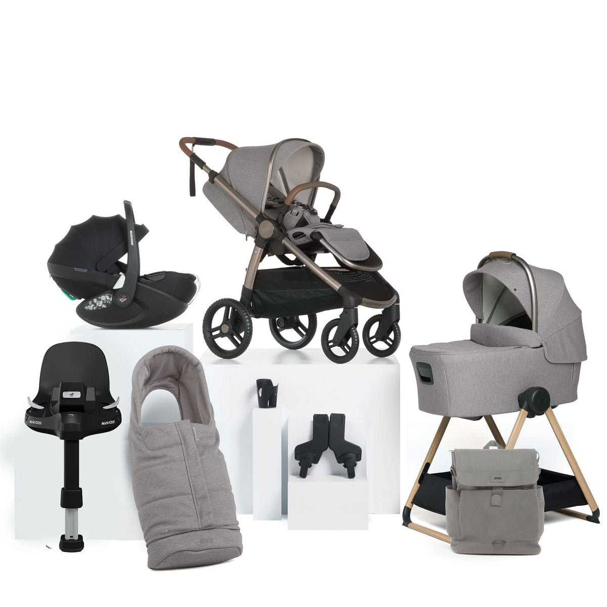 Mamas & Papas Ocarro 2 Complete 9 Piece Pebble 360 Pro 2 Bundle in Heritage Baby Prams 6709L9001-5 5063229228049