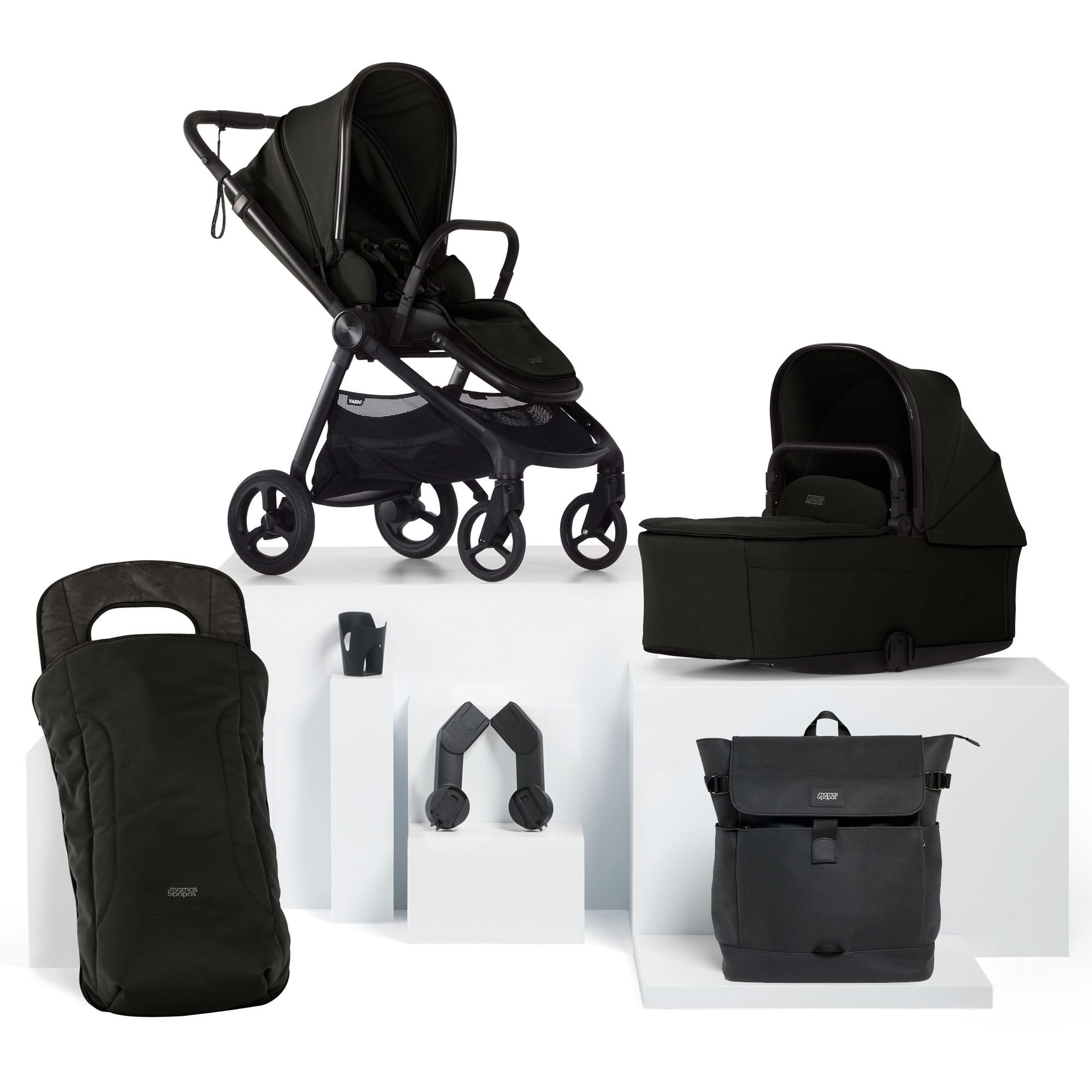 Mamas & Papas Vardo Essential Bundle in Noir Baby Prams 52381NR00 5063229180163
