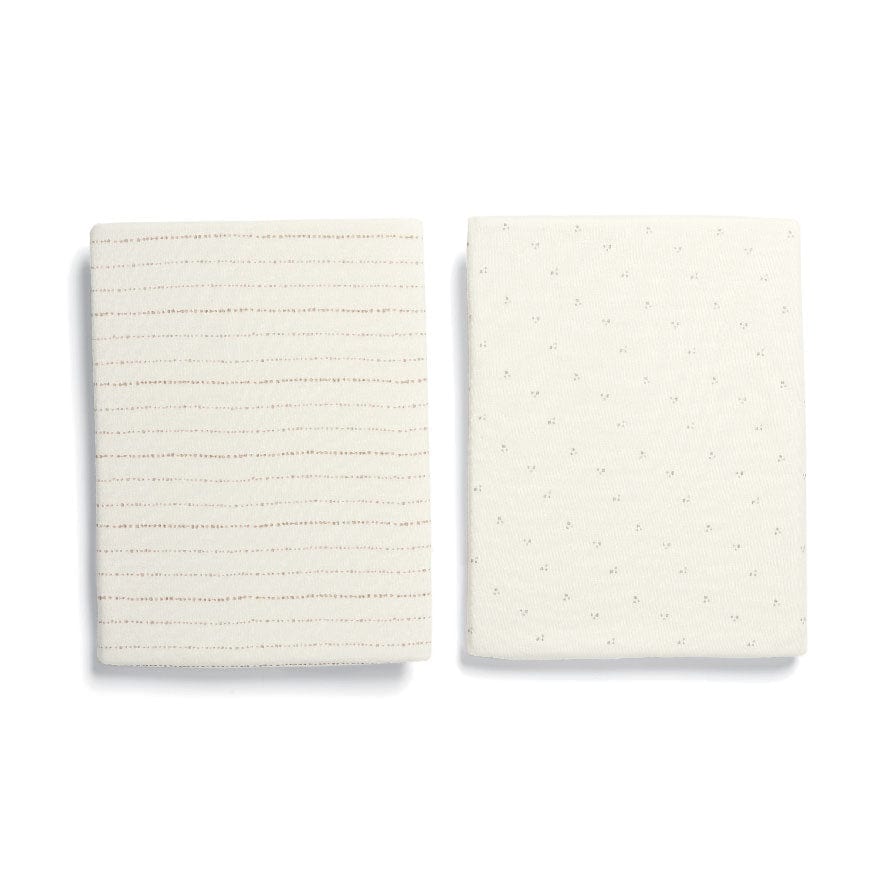 Mamas & Papas Lua Bedside Crib Sheets in Oat Cot & Cot Bed Sheets 7781TJ801 5057232032366