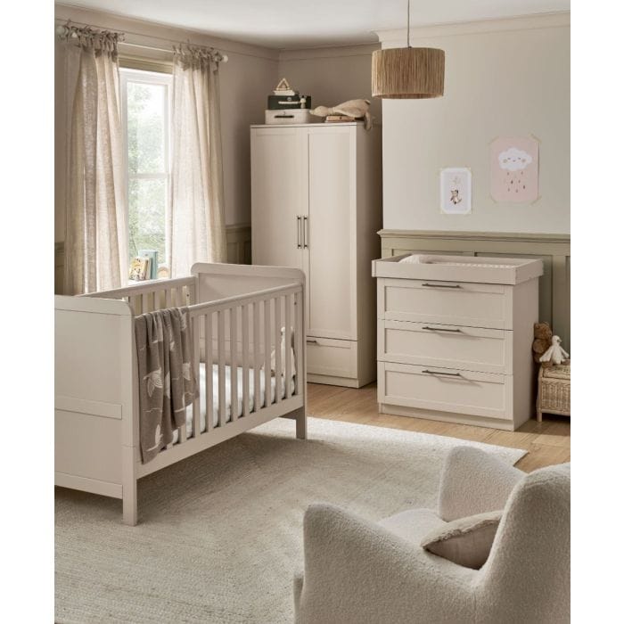Mamas & Papas Walton 3 Piece Cotbed Range Cashmere Nursery Room Sets