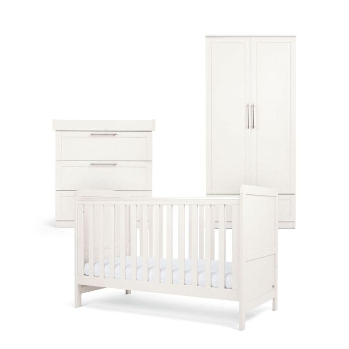 Mamas & Papas Walton 3 Piece Cotbed Range White Nursery Room Sets