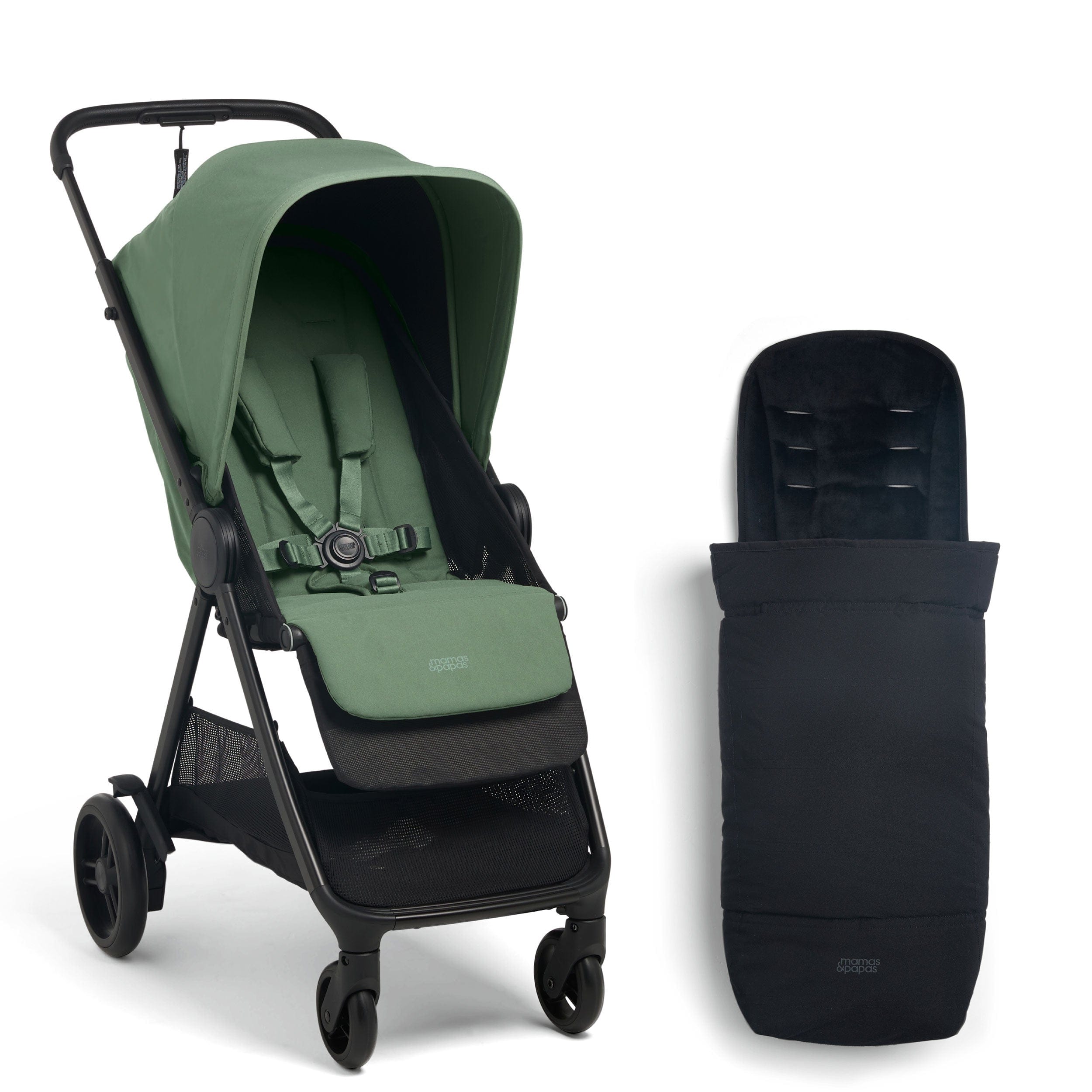 Mamas & Papas Libro Stroller & Footmuff Bundle in Bay Green Pushchairs & Buggies 50981BY00 5063229164101