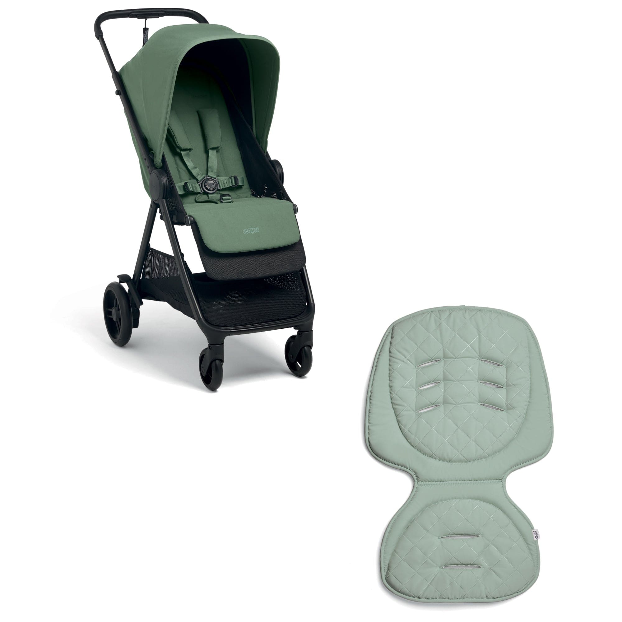 Mamas & Papas Libro Stroller & Liner Bundle in Bay Green Pushchairs & Buggies 50901BY00 5063229135583
