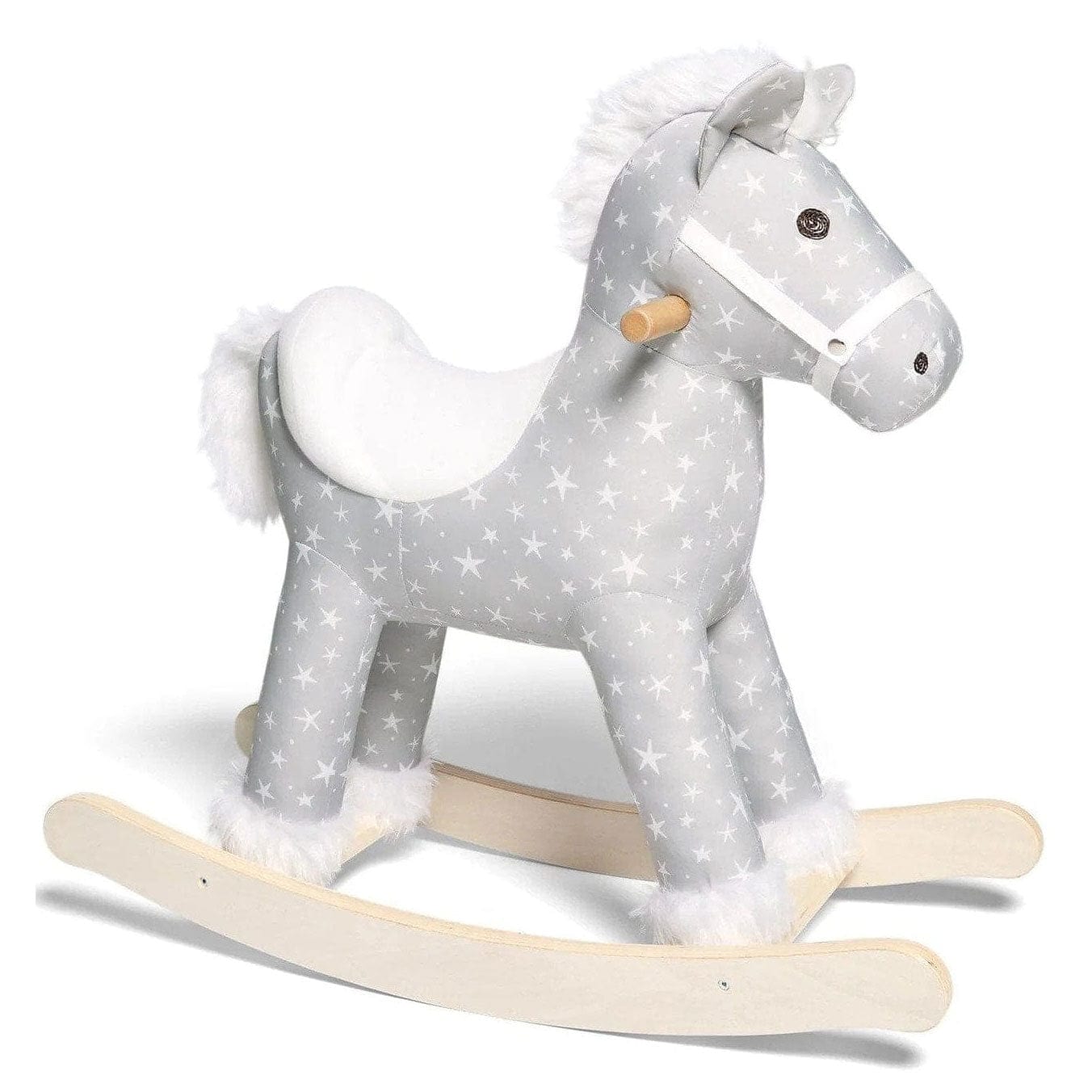 Mamas and Papas Rocking Animal in Star Grey/White Rocking Horses 644946802 5057232579571