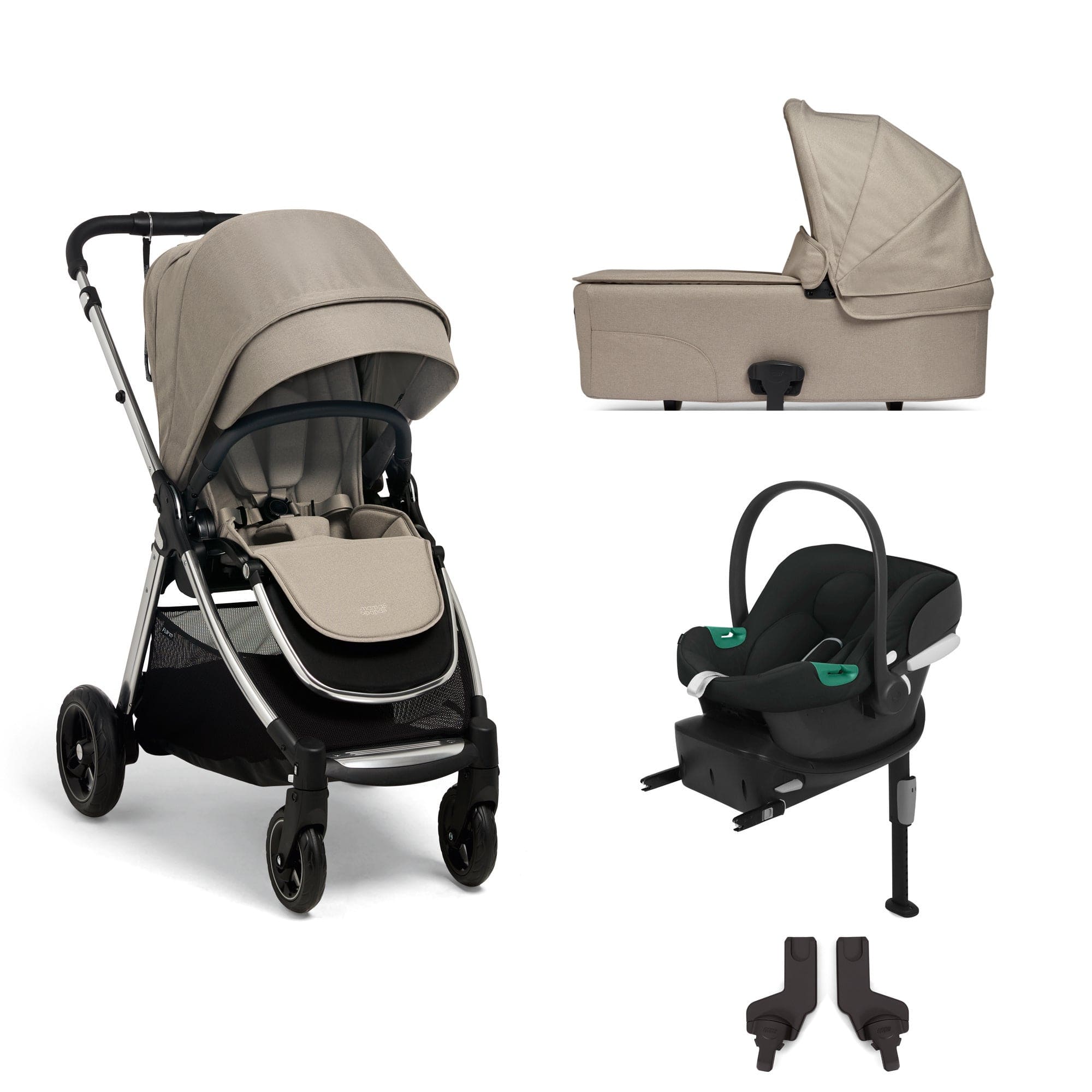 Mamas & Papas Flip XT³ 4 Piece Travel System in Fawn Travel Systems 52721FN02 5063229087394
