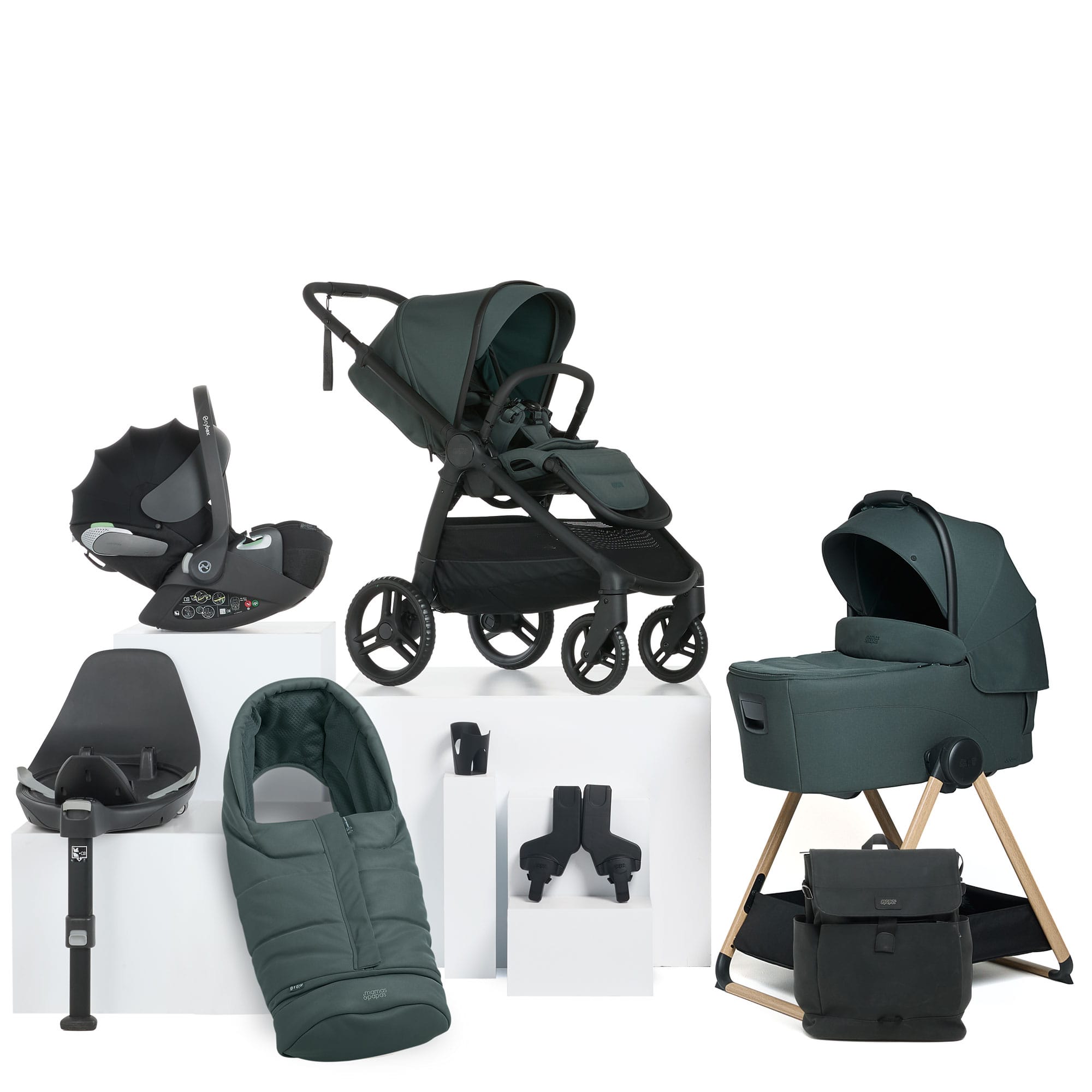 Mamas & Papas Ocarro 2 Complete 9 Piece Cloud T Bundle in Teal Travel Systems 67091TL01 5063229228162