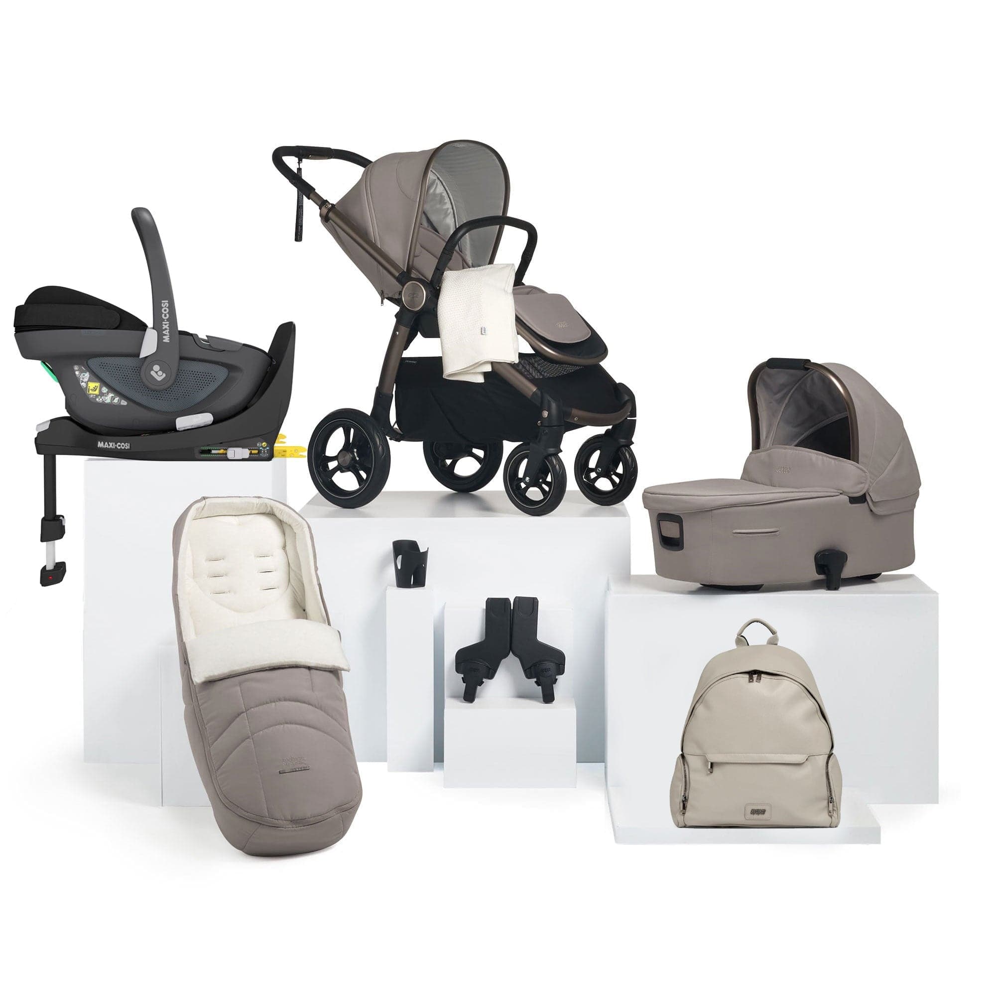 Mamas & Papas Ocarro Complete 9-Piece Maxi-Cosi Bundle in Studio Travel Systems 14925-STU 5063229108341