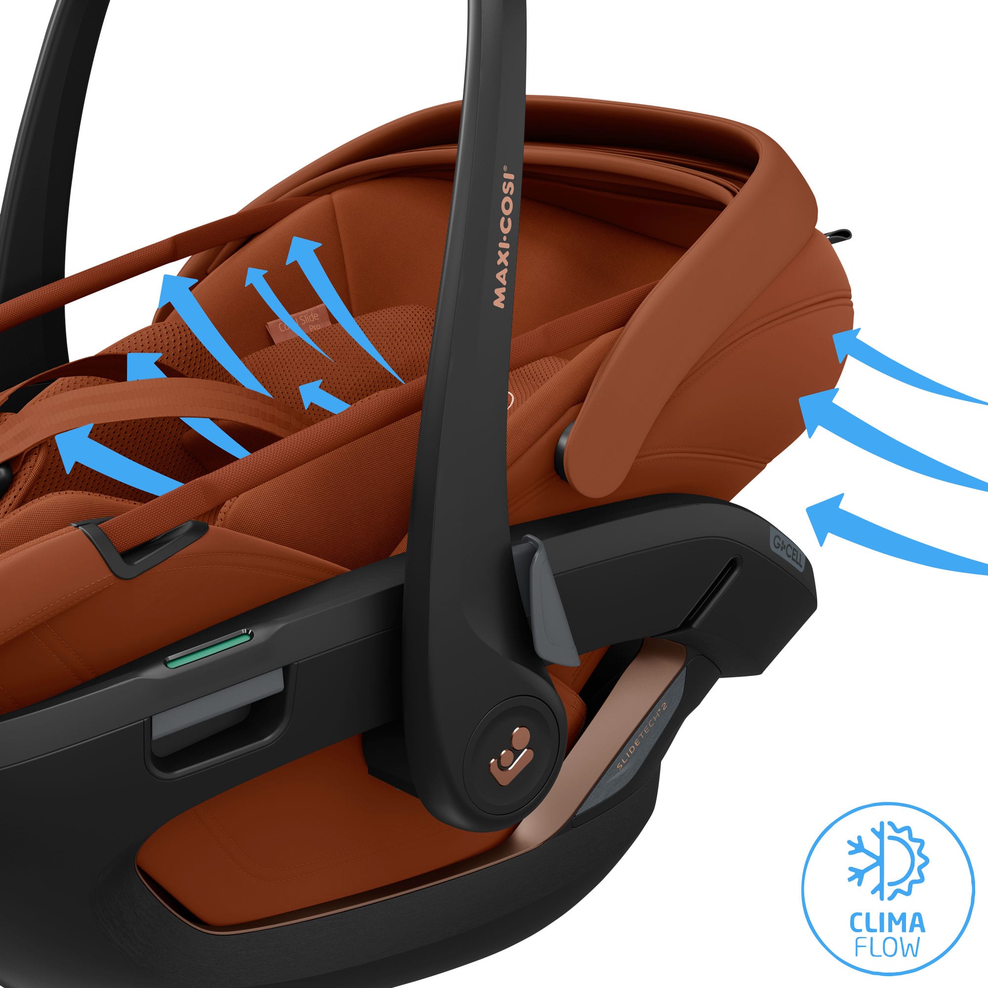 Maxi-Cosi Coral Slide Pro in Copper Terra Baby Car Seats