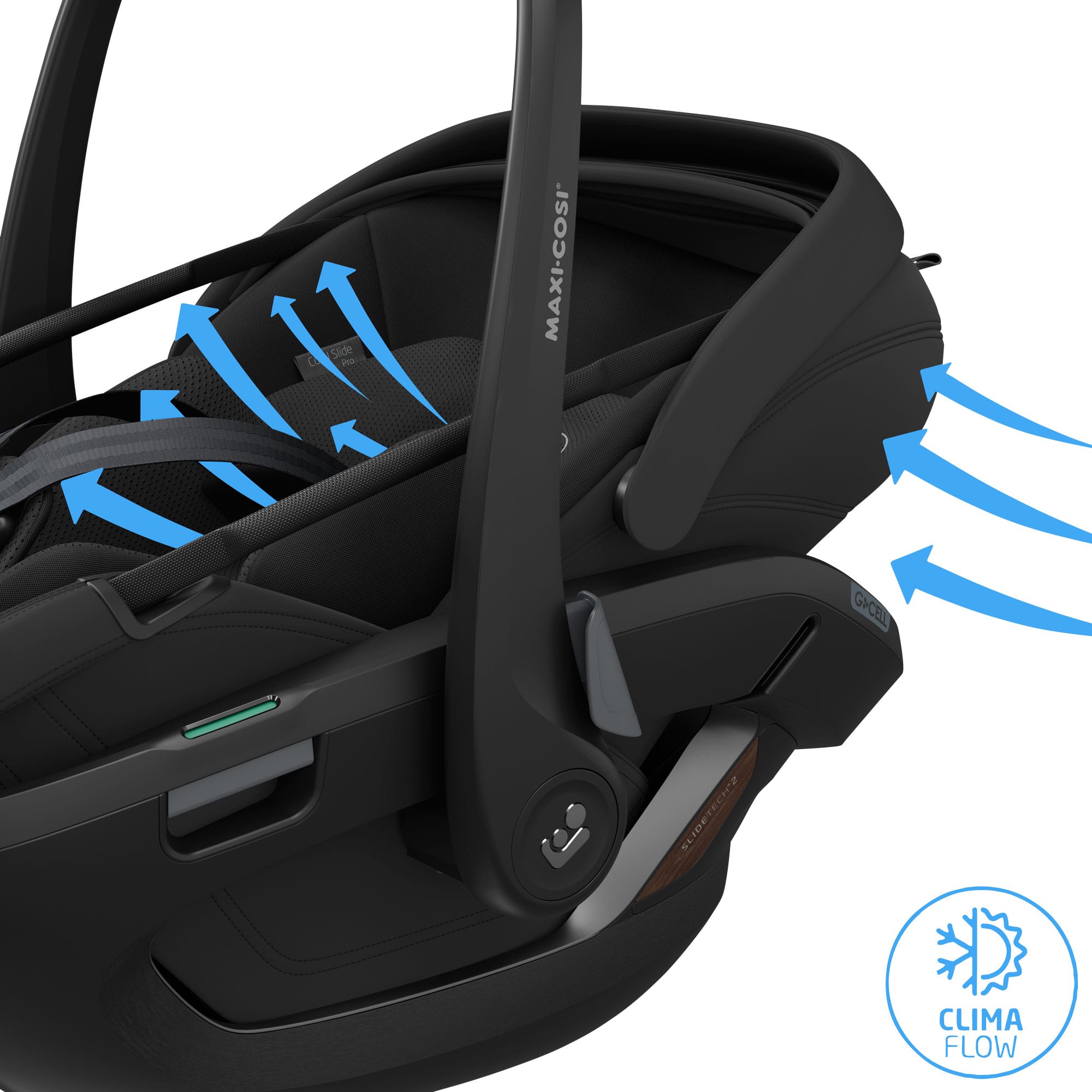 Maxi-Cosi Coral Slide Pro in Onyx Black Baby Car Seats