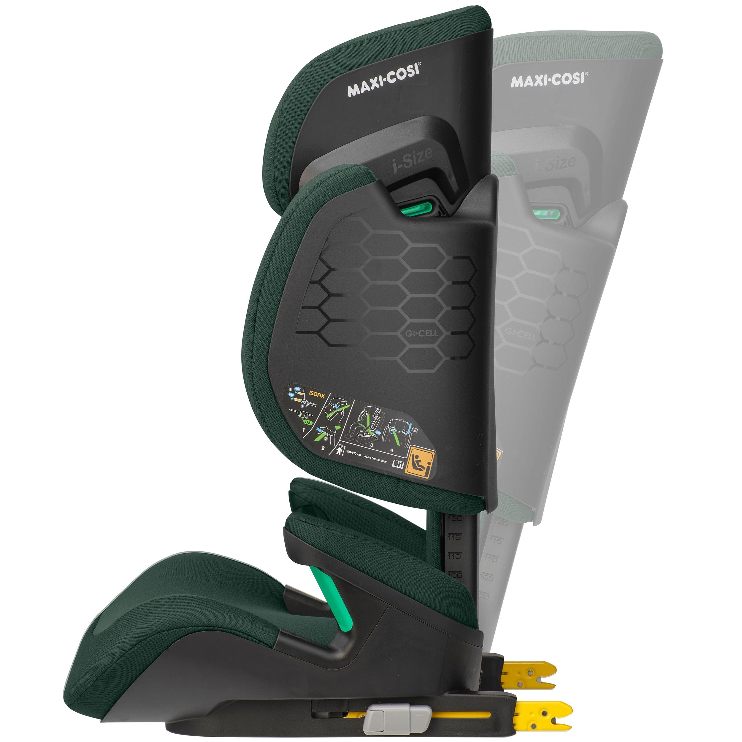 Maxi-Cosi Rodifix R i-Size Car Seat Authentic Green Highback Booster Seats 8760490110 8712930187271