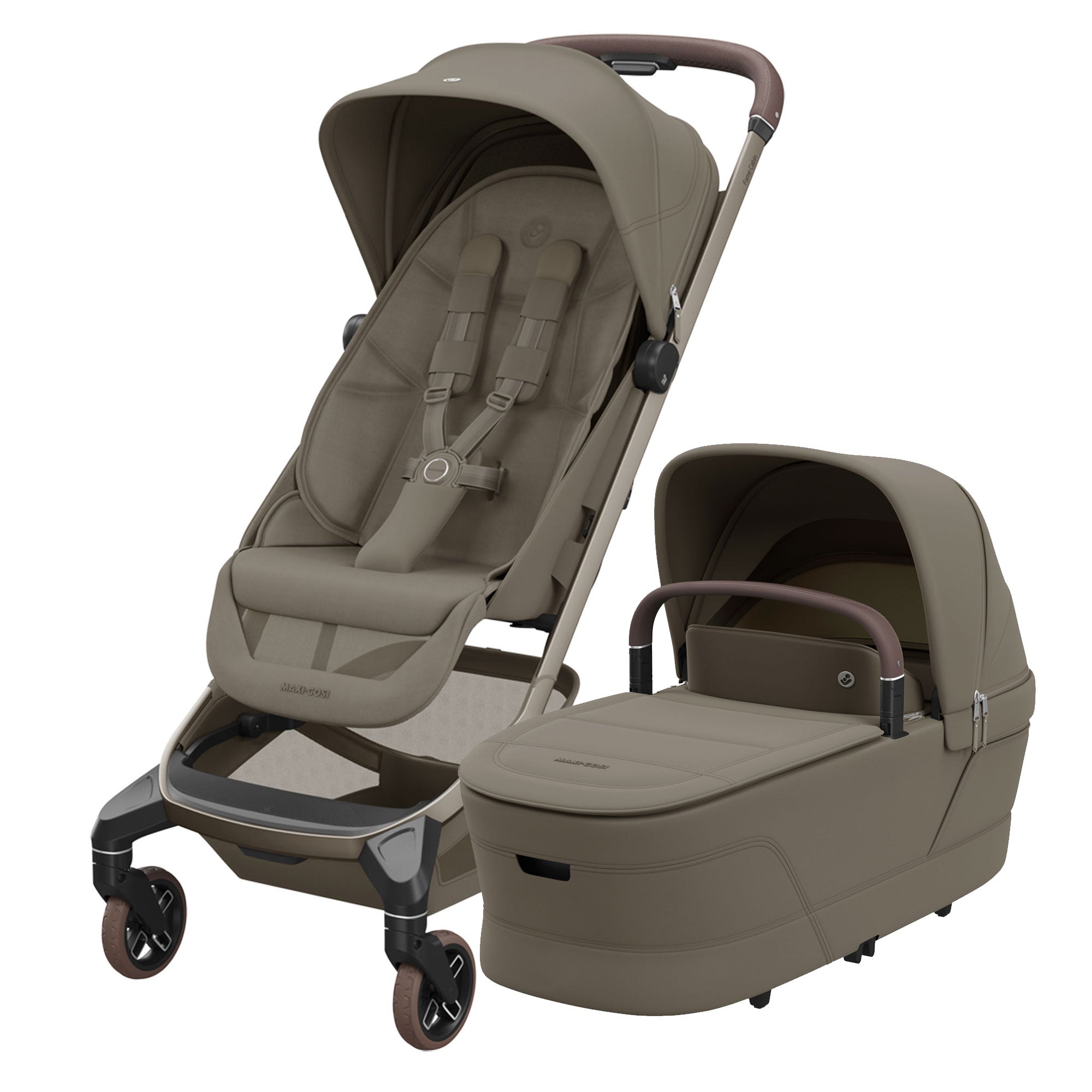 Maxi-Cosi Fame Cabin Complete Pram in Oak Truffle
