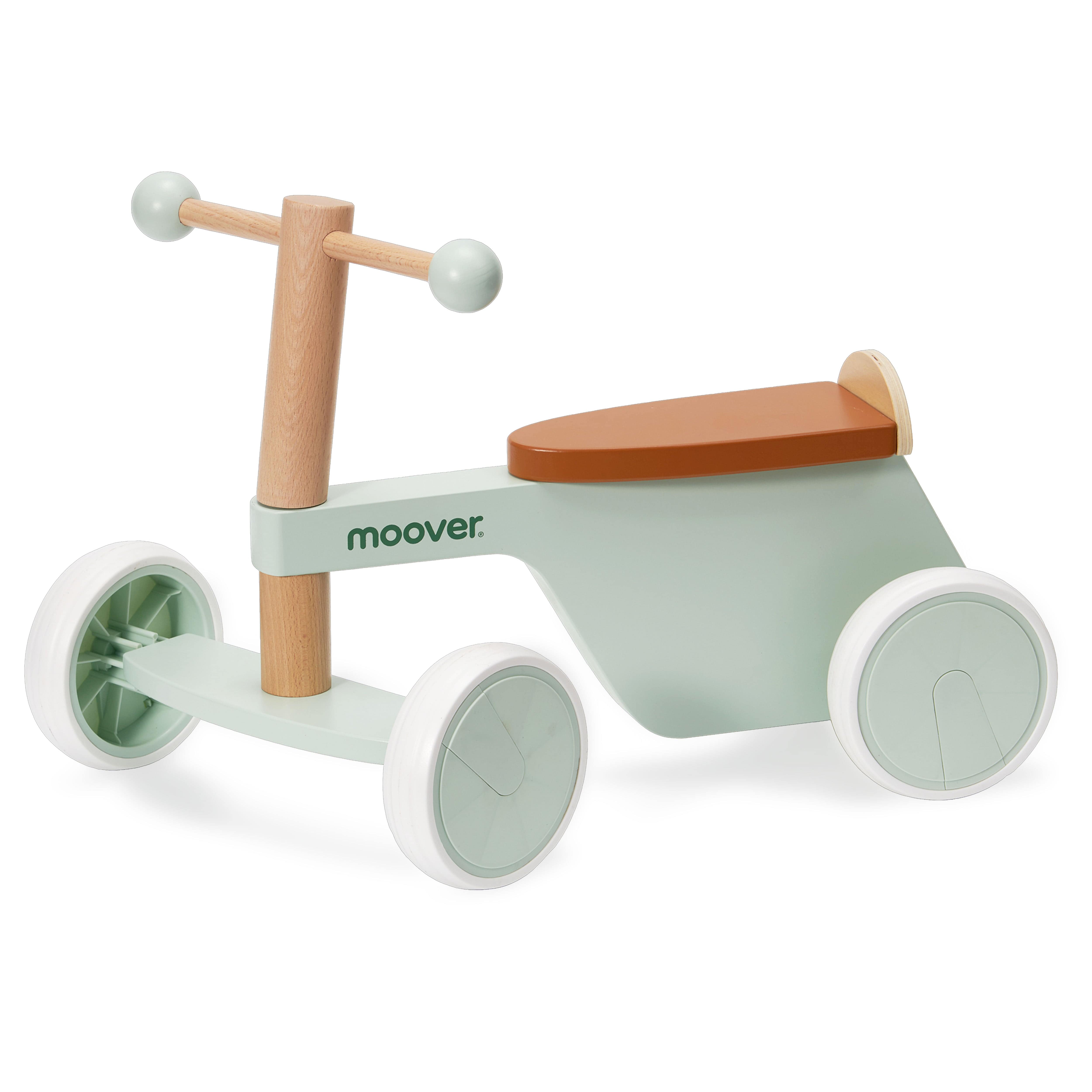 Moover- 4 - Ride On Bike in Green Push Along Toys MVBIKEGRN 1673680159