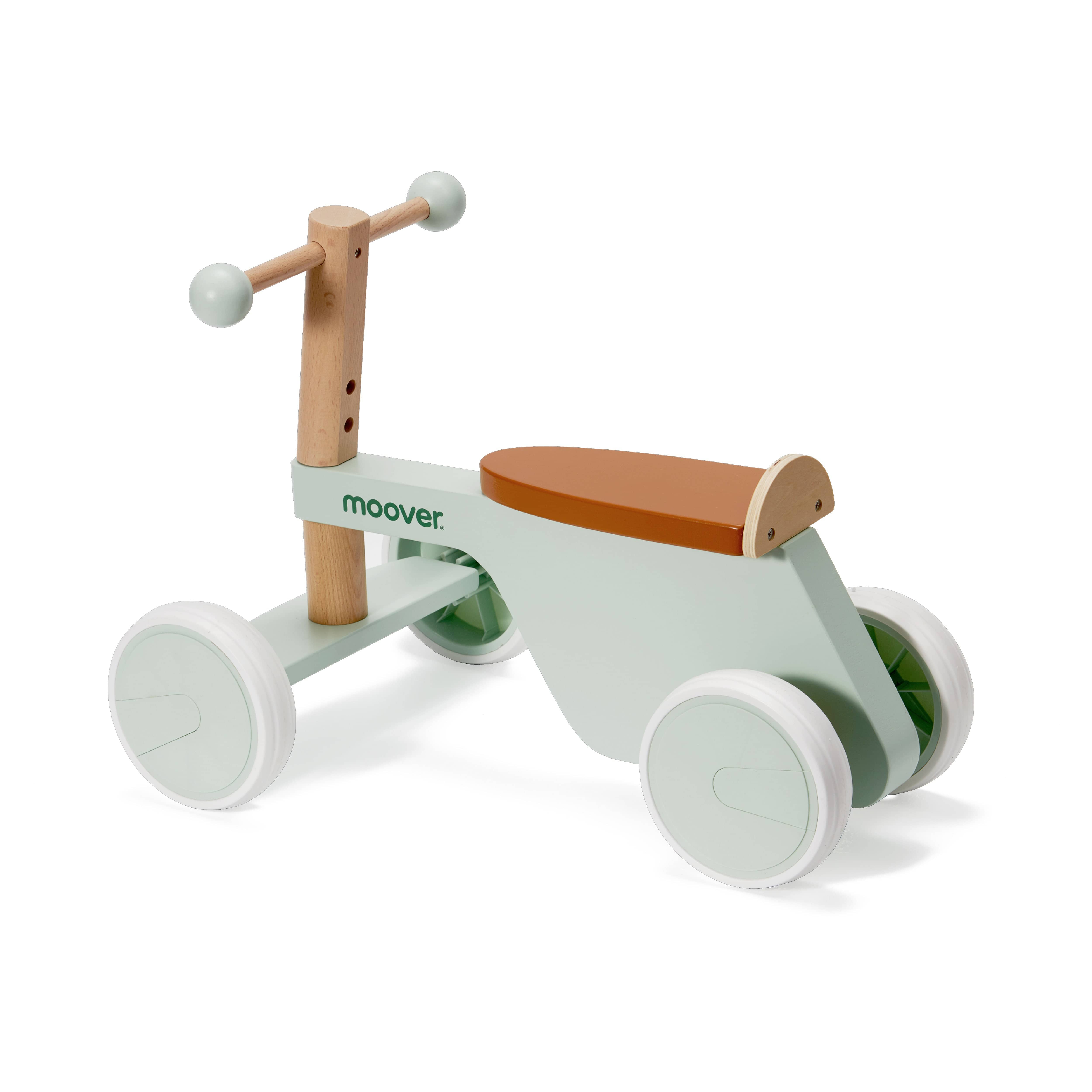 Moover- 4 - Ride On Bike in Green Push Along Toys MVBIKEGRN 1673680159