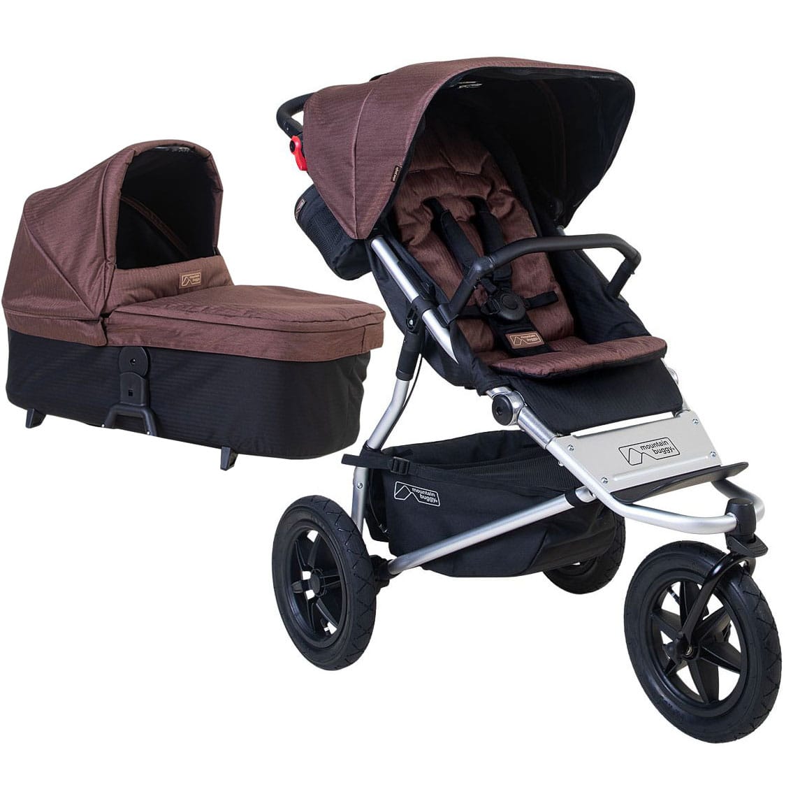 Mountain Buggy Urban Jungle V4 With Carrycot in Mustang 3 Wheelers 21601-MUS 9420015781854