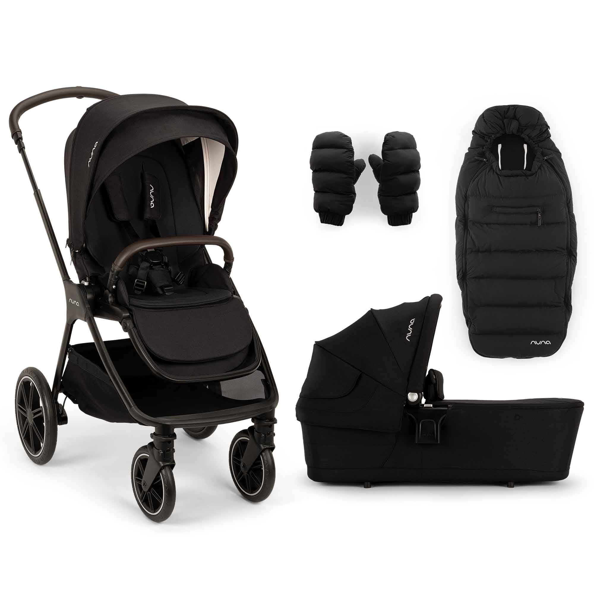 Nuna TRIV lx Pram & Winter Set in Caviar Baby Prams STC21300CVRGL 8721094512195