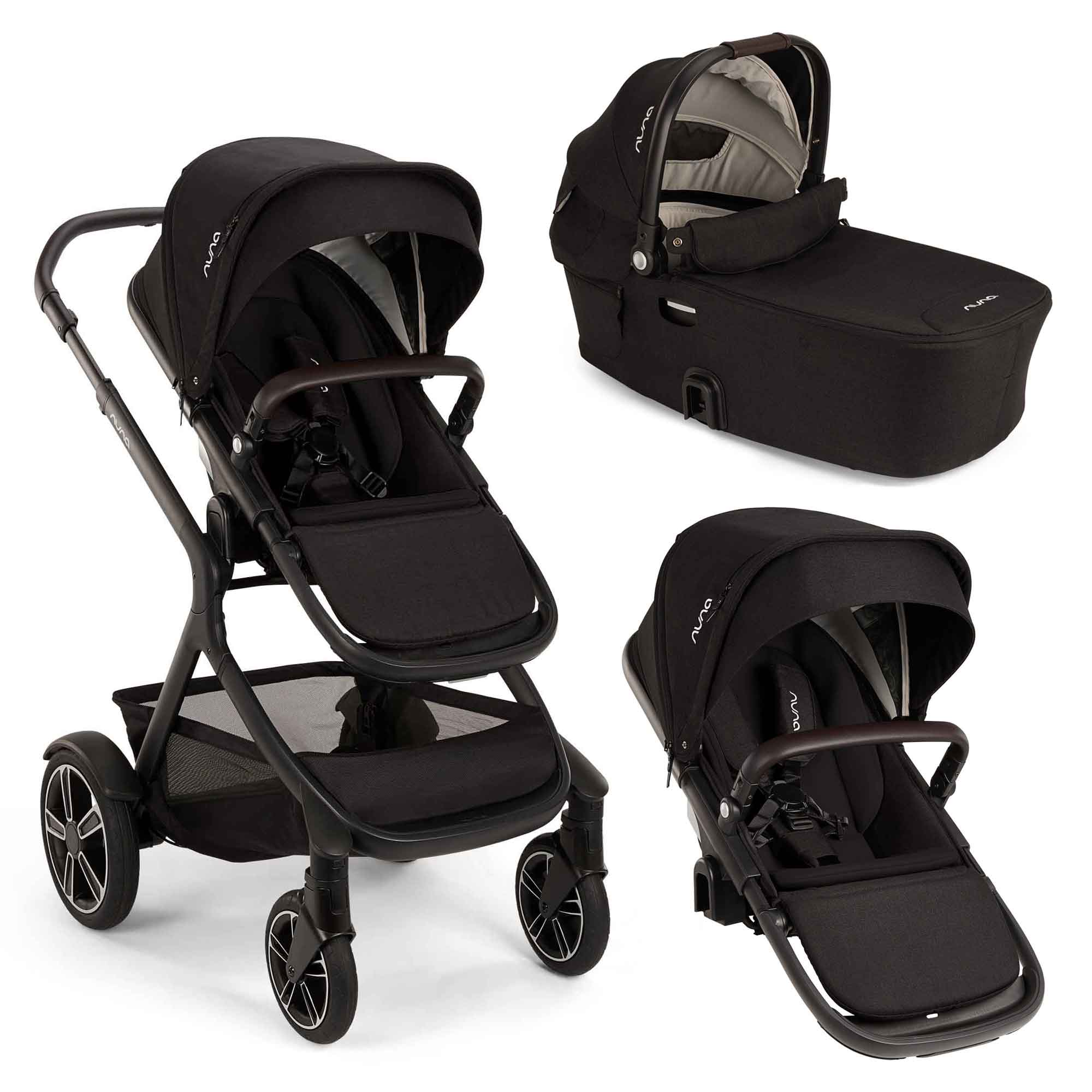 Nuna DEMI Next Tandem Bundle in Caviar Double & Twin Prams 18628-DEMI-TAND 8720874760337