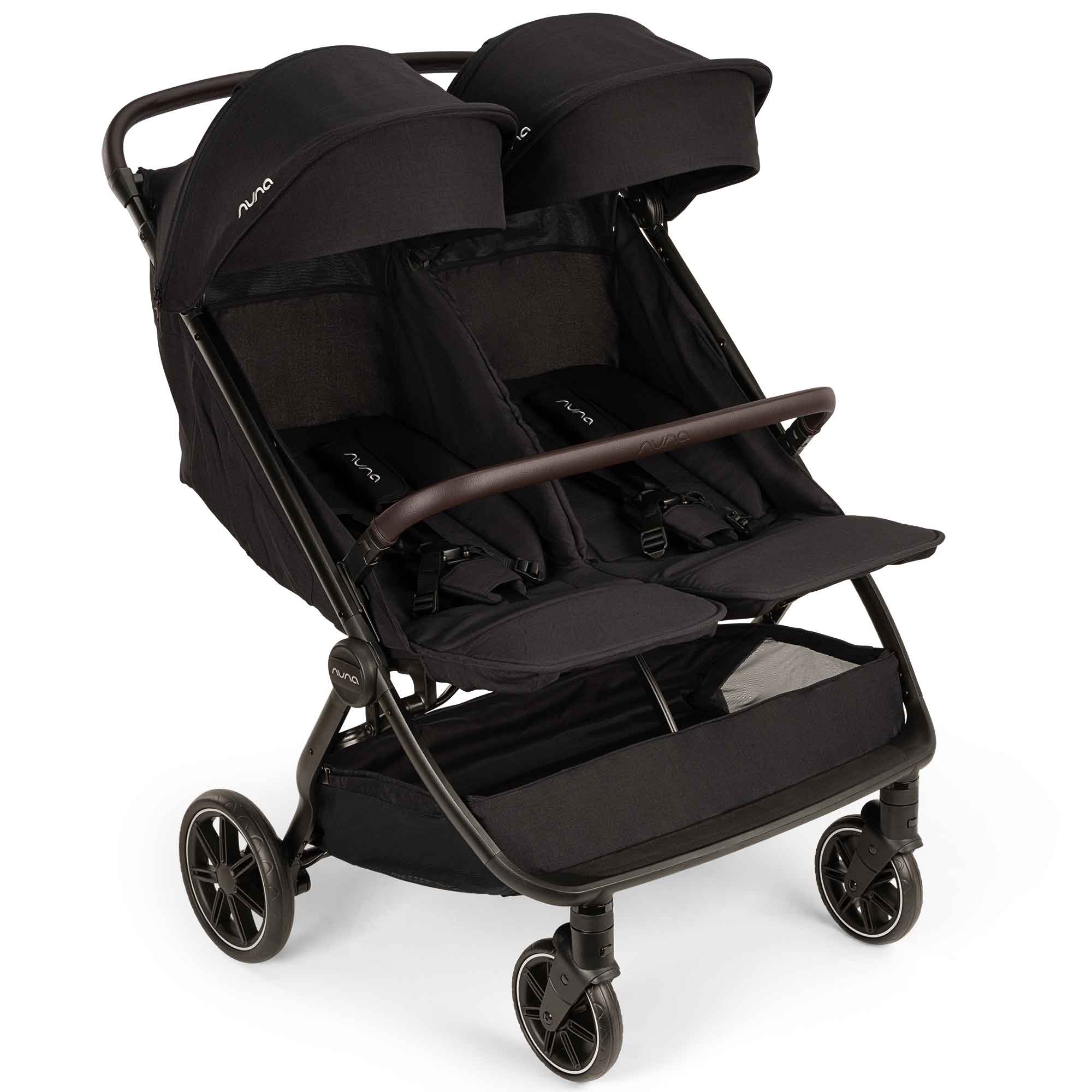 Nuna TRVL Dubl Stroller in Caviar Double & Twin Prams ST19801CVRGL 8720874763413