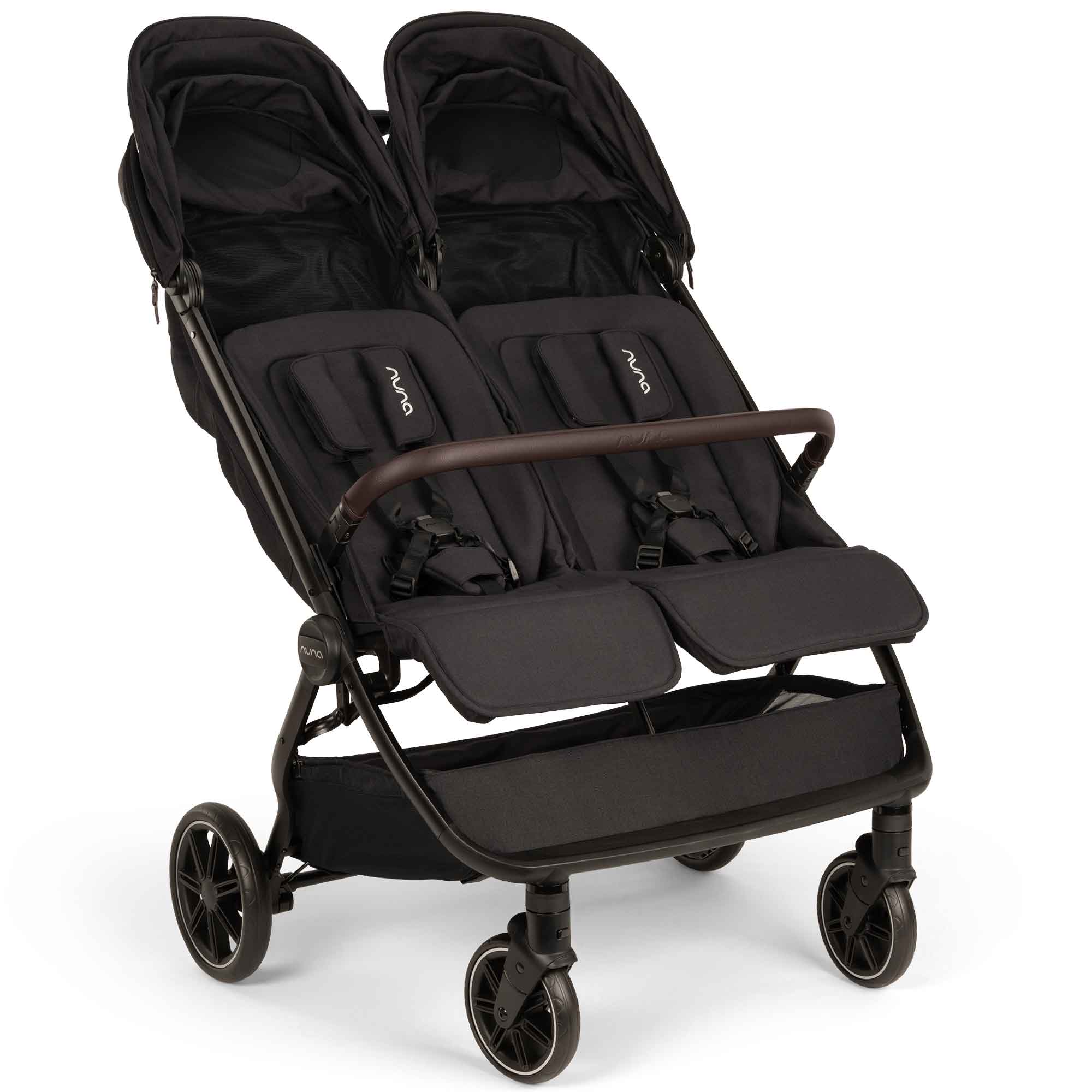 Nuna TRVL Dubl Stroller in Caviar Double & Twin Prams ST19801CVRGL 8720874763413