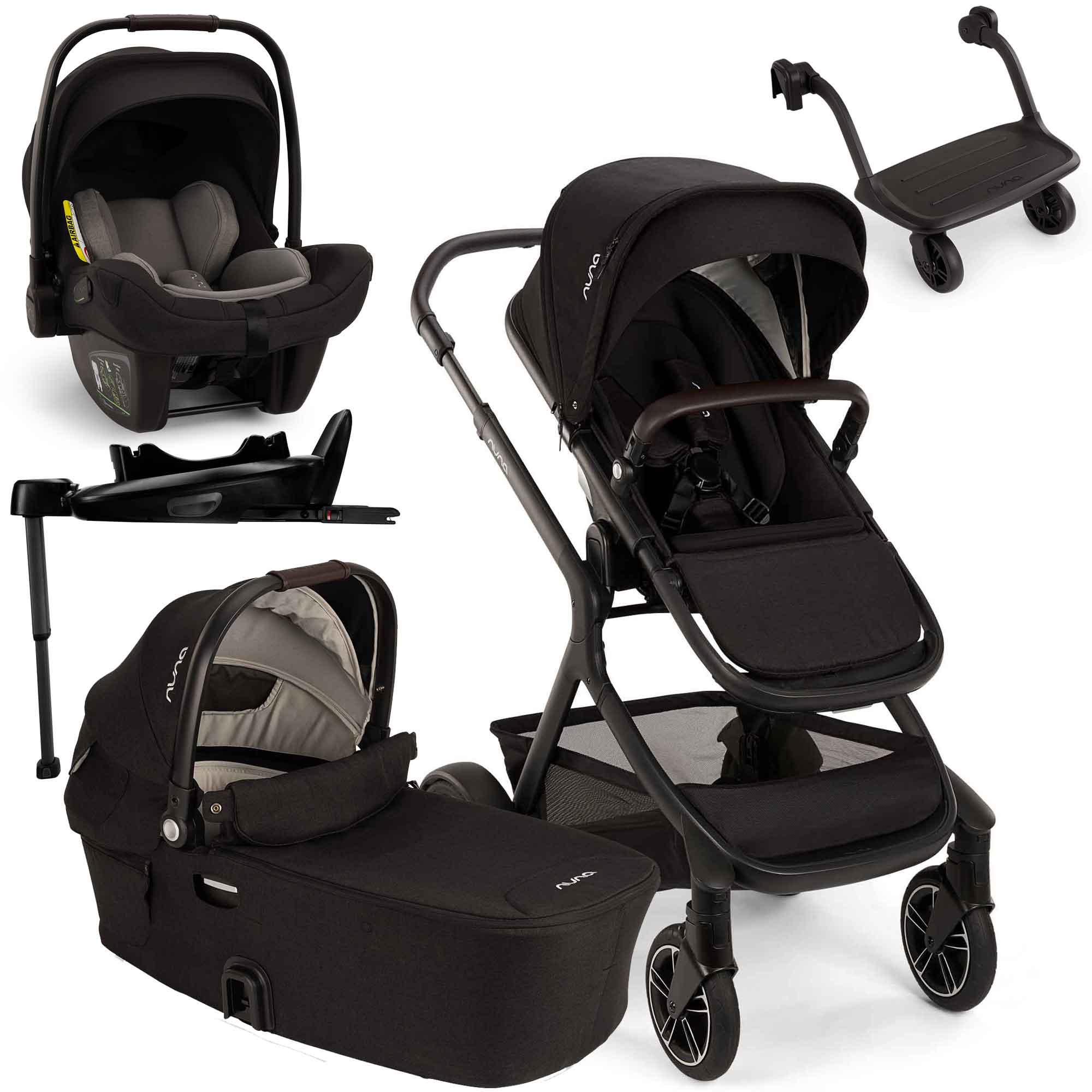 Nuna DEMI Next & PIPA Next Travel System in Caviar Travel Systems Z2BNDEMI1003UK 5056080617565
