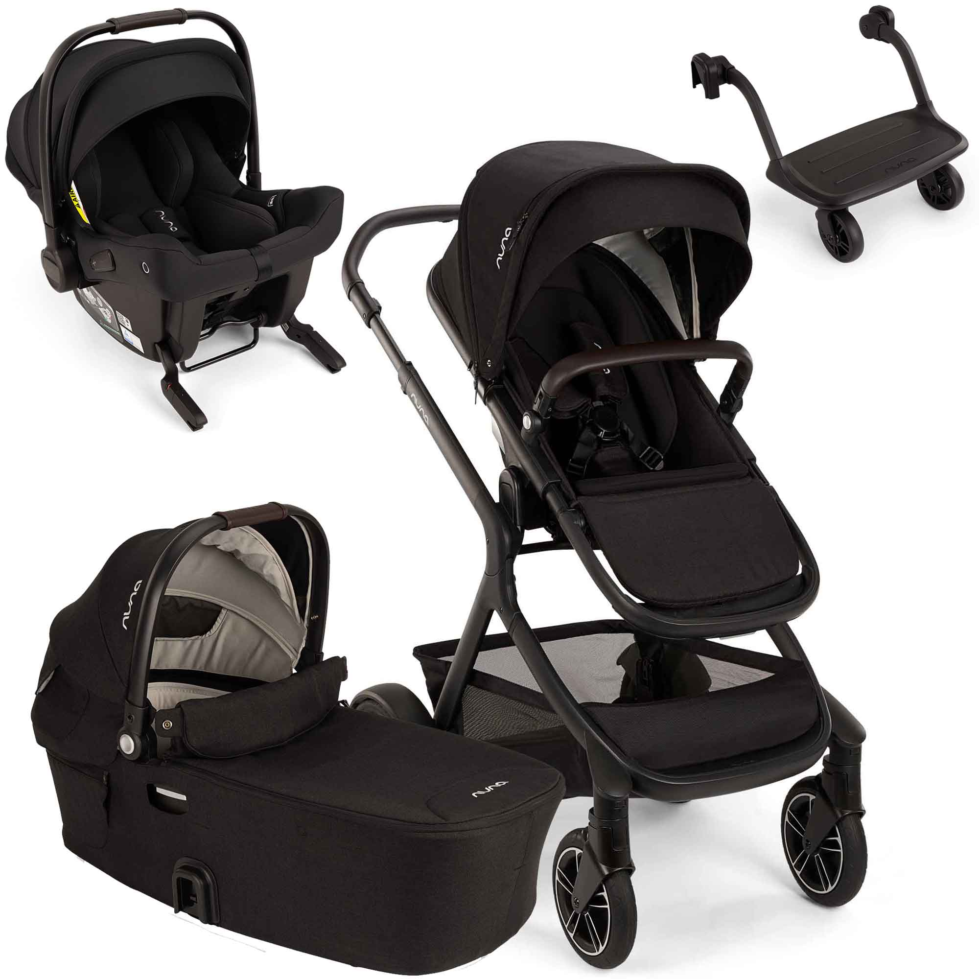 Nuna DEMI Next with Travel Board + PIPA Urbn Travel System
