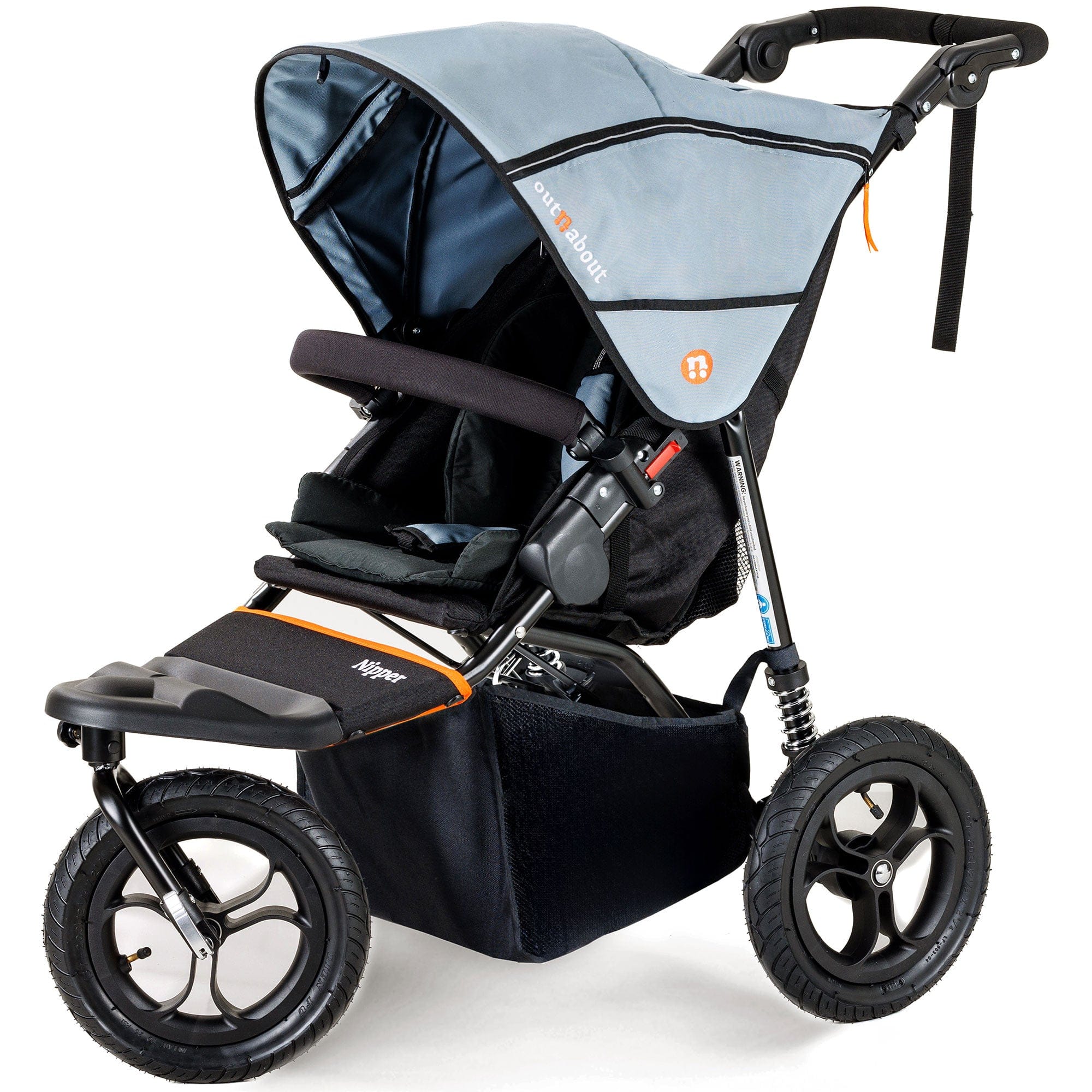 Out n About Nipper V5 Pushchair Rock Salt Grey 3 Wheelers NIP-01GRYv5 5060167546112