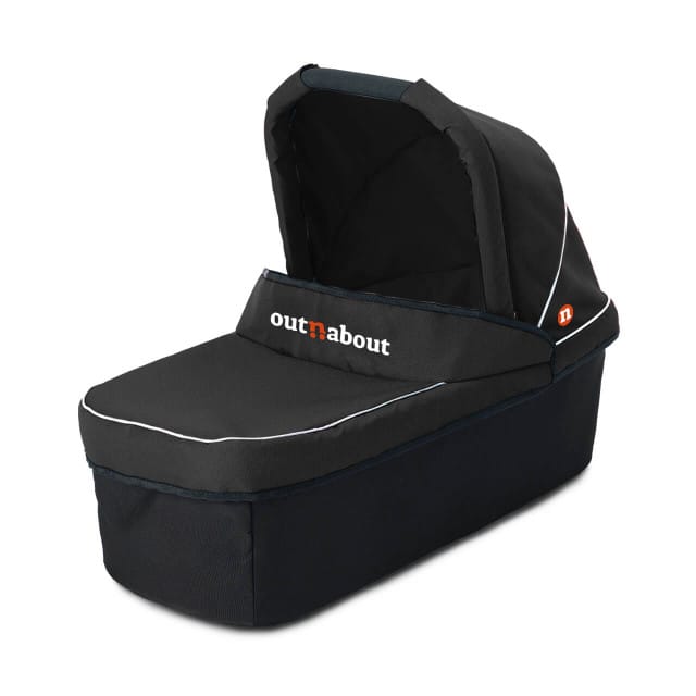 Out n About Nipper Double Carrycot in Summit Black Chassis & Carrycots CC-02SB 5060167546020