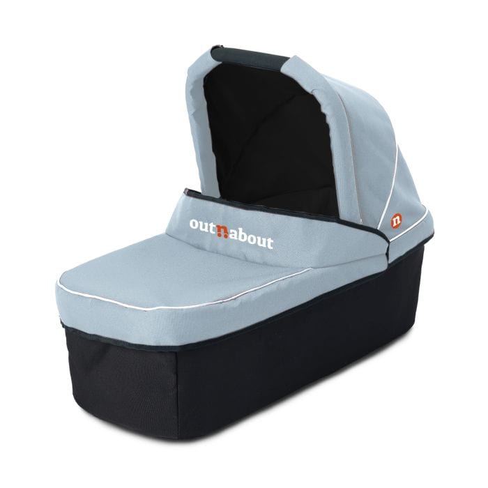 Out n About Nipper Single Carrycot In Rocksalt Grey Chassis & Carrycots CC-01RSG 5060167545993