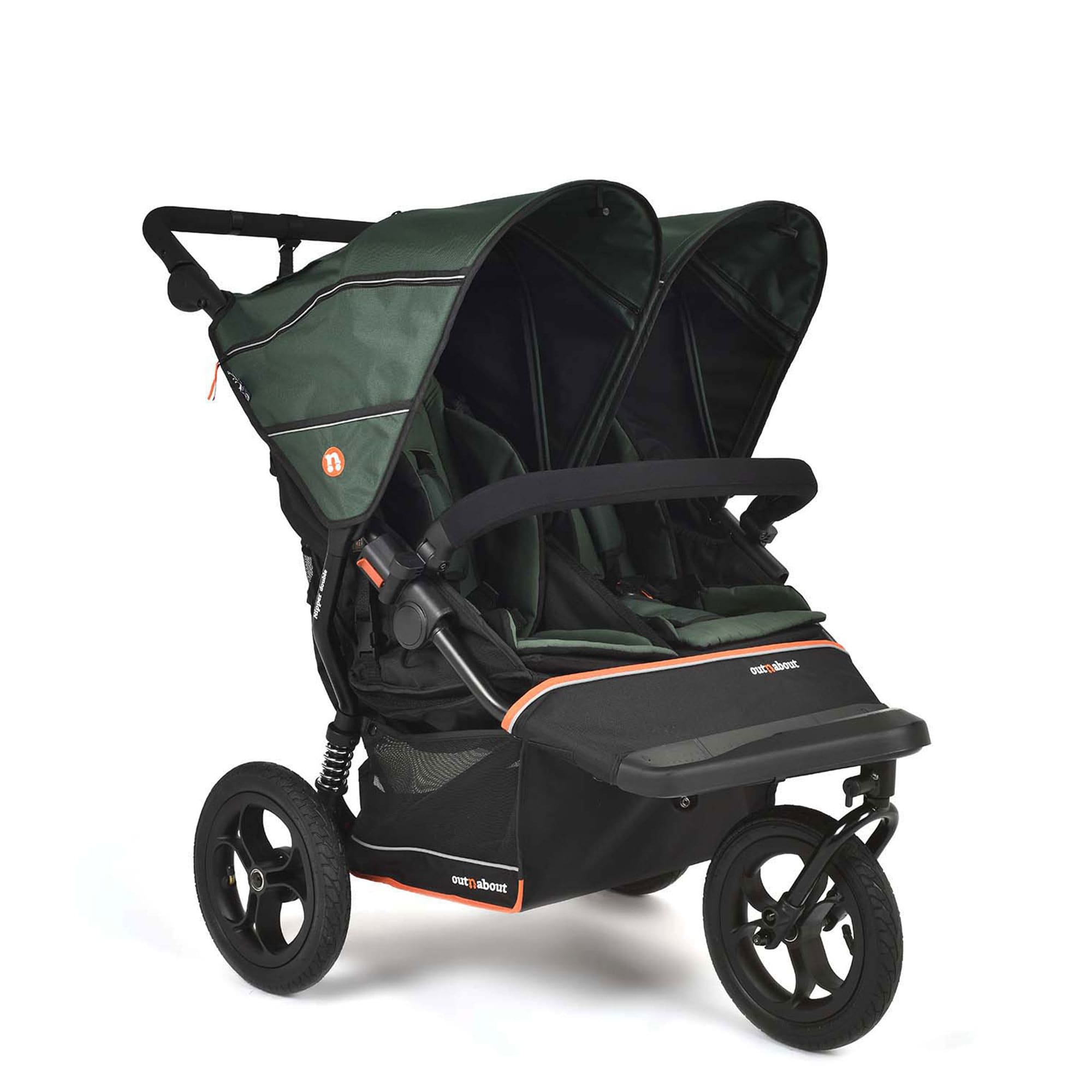Out n About Double Nipper V6 in Sycamore Green Double & Twin Prams ONANIP-02GRNV6 5060167547751
