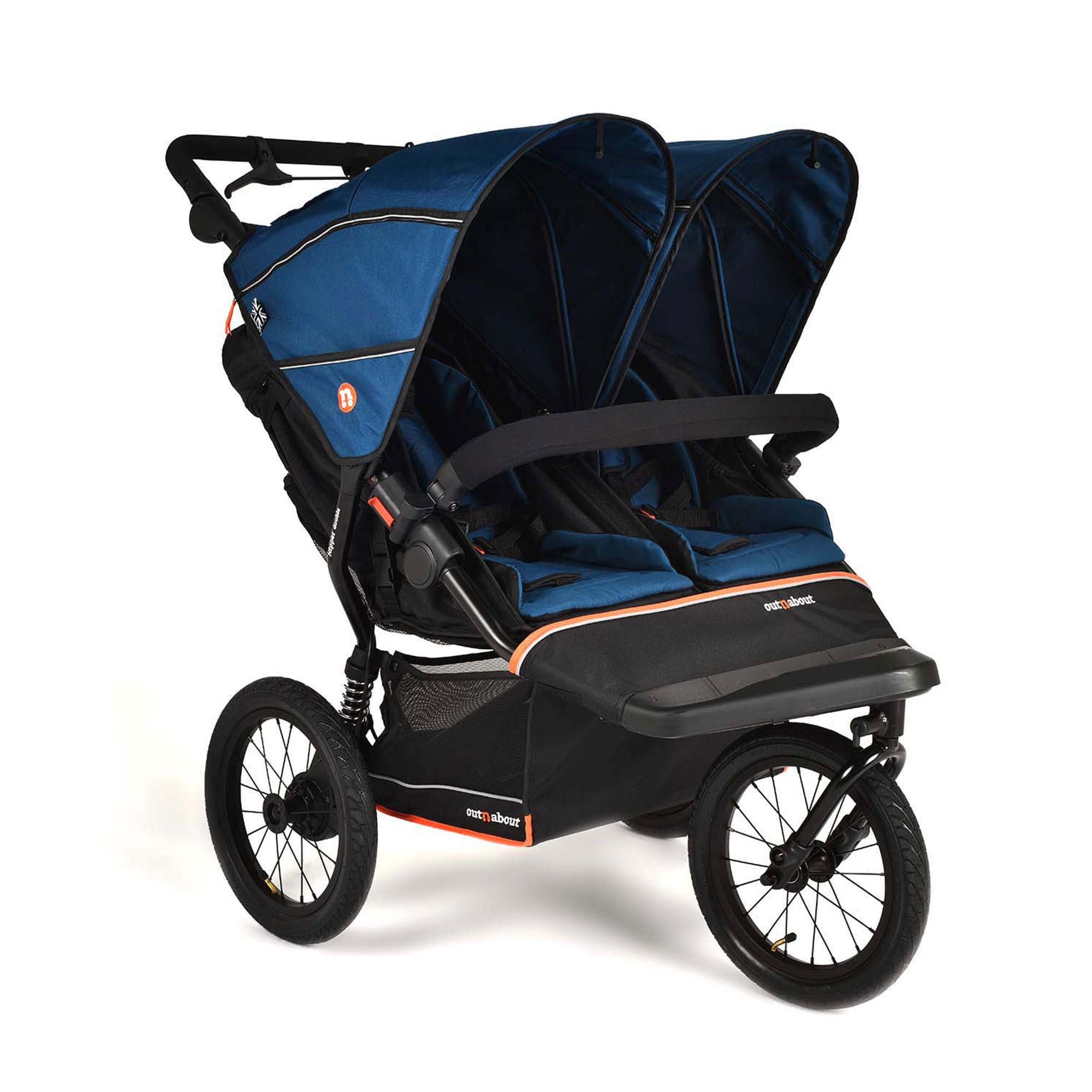 Out n About Nipper Double V6 Plus in Highland Blue Double & Twin Prams ONANIP-02BLUV6+ 5060167547829