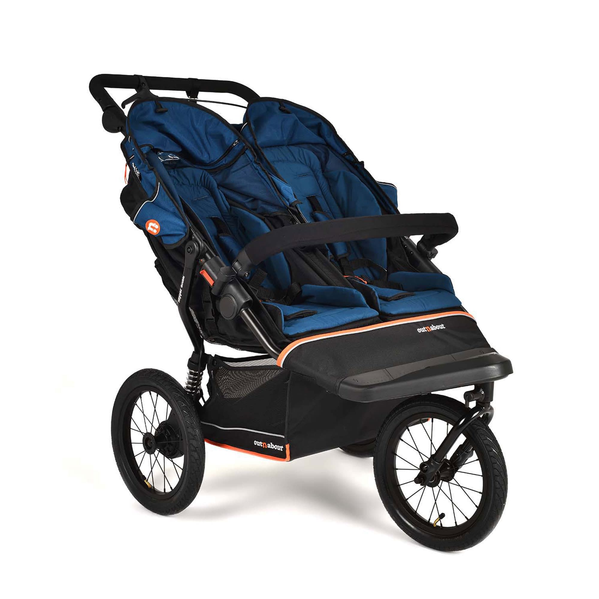 Out n About Nipper Double V6 Plus in Highland Blue Double & Twin Prams ONANIP-02BLUV6+ 5060167547829