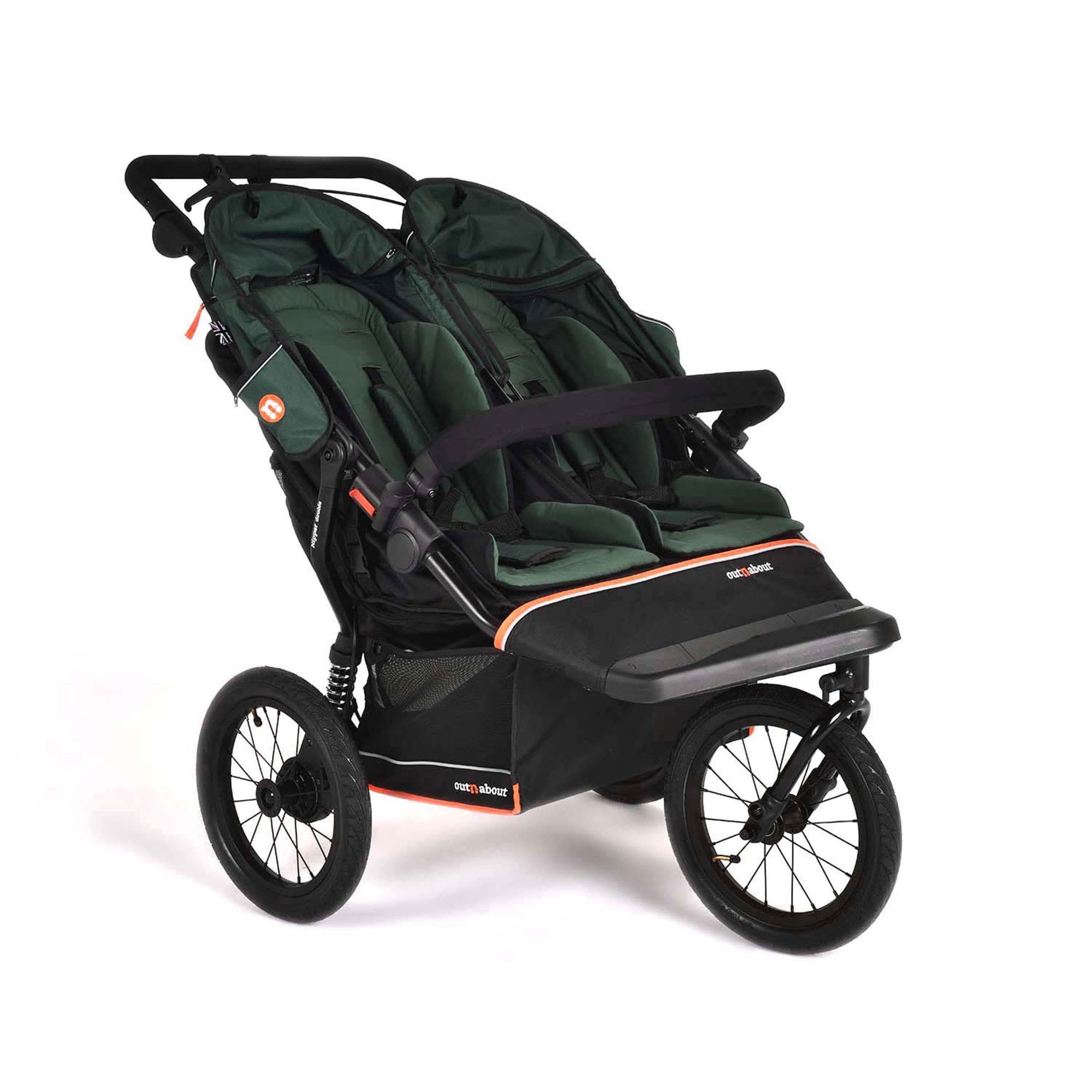 Out n About Nipper Double V6 Plus in Sycamore Green Double & Twin Prams ONANIP-02GRNV6+ 5060167547805