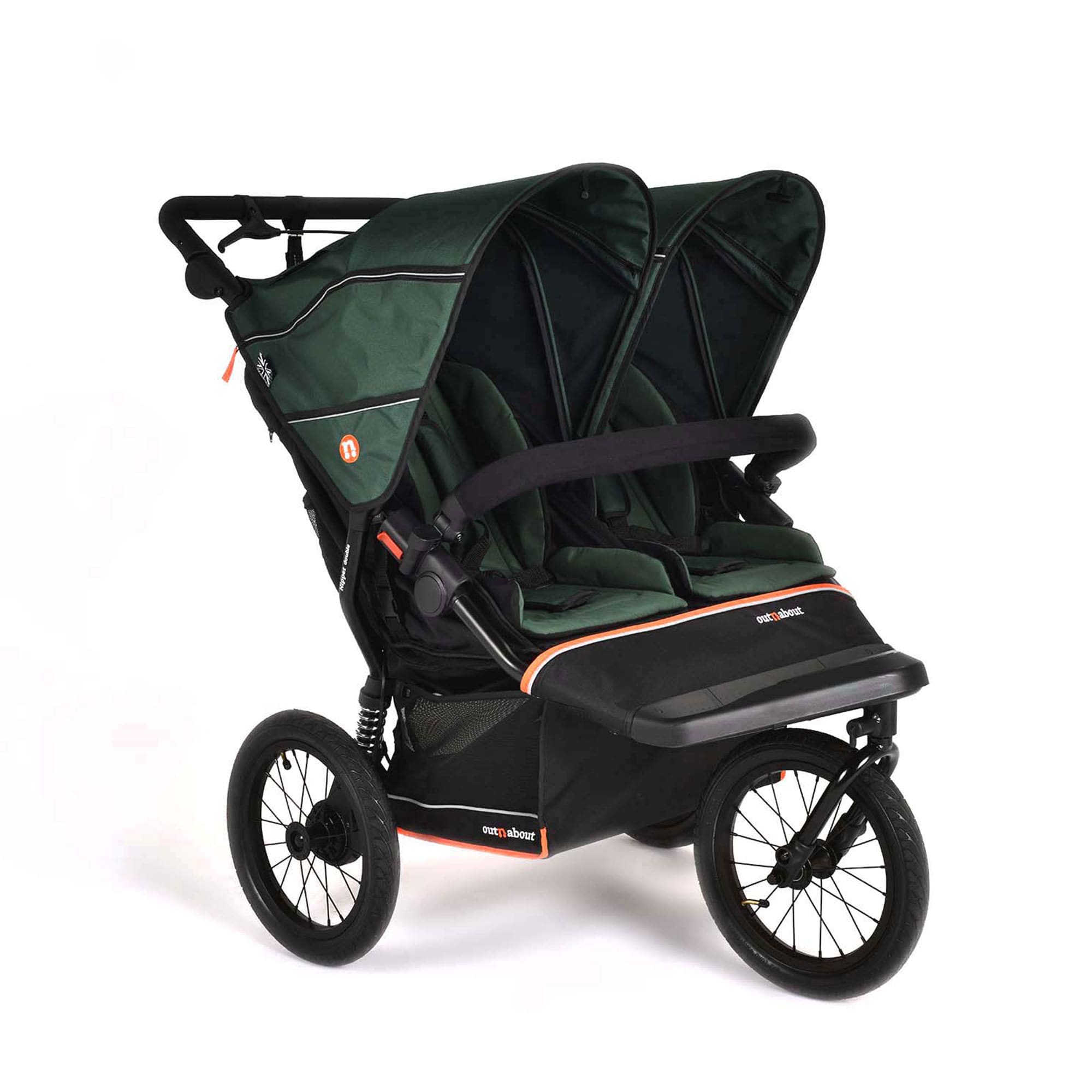 Out n About Nipper Double V6 Plus in Sycamore Green Double & Twin Prams ONANIP-02GRNV6+ 5060167547805